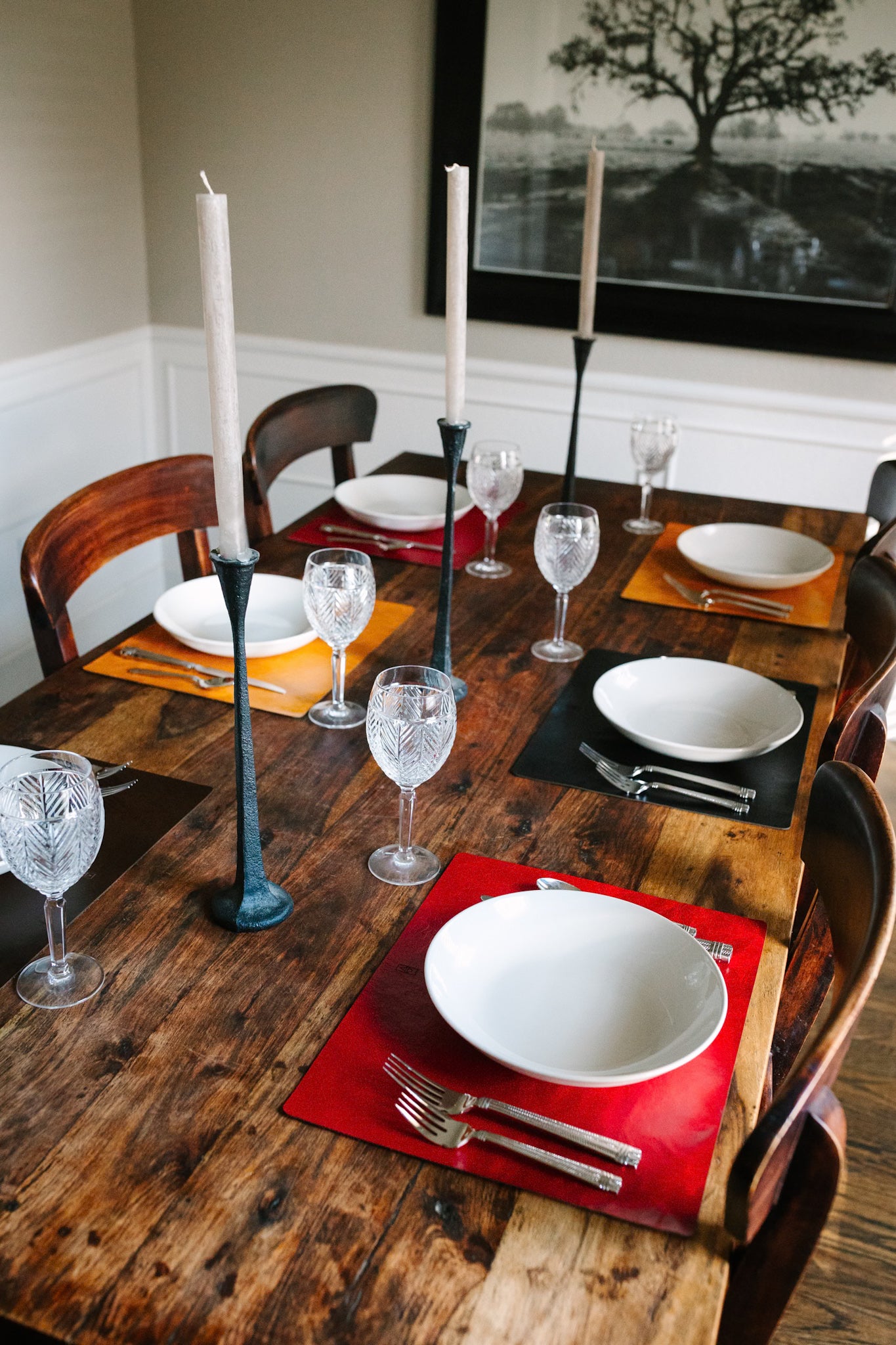 Home Collection | Leather Placemats | Various Colors