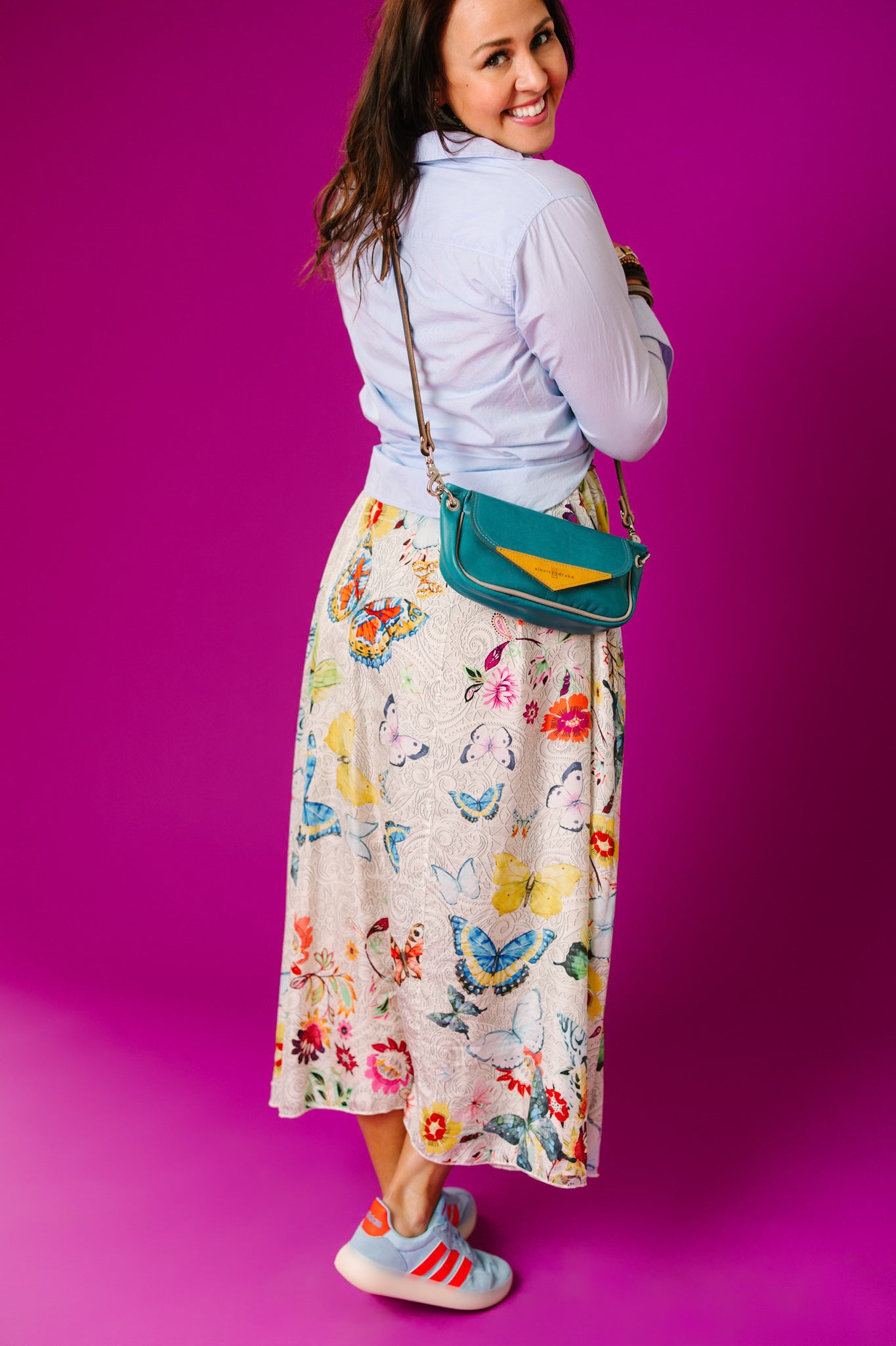 Relaxed Riviera Collection | Violet Clutch + Crossbody | Lagoon Blue