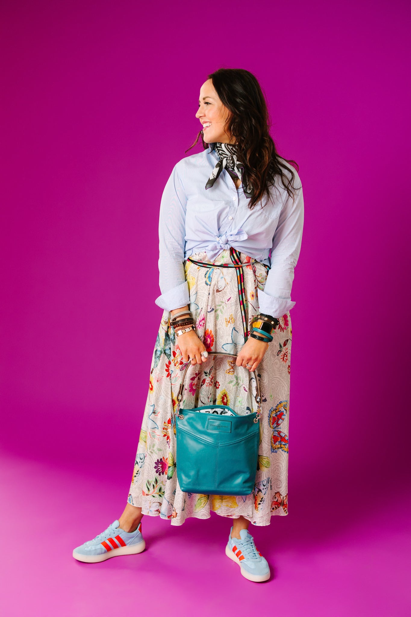 Relaxed Riviera Collection | Tivoli Shoulder Tote | Lagoon Blue