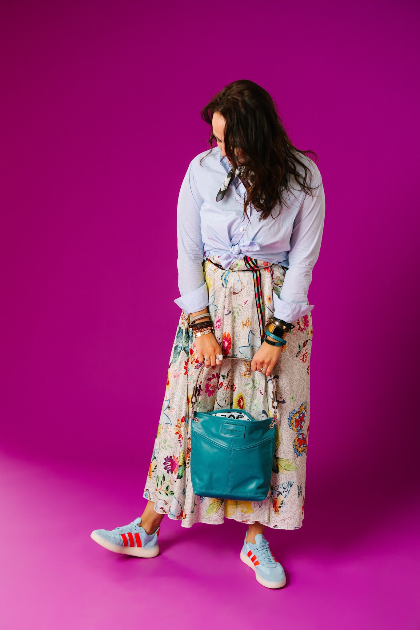 Relaxed Riviera Collection | Tivoli Shoulder Tote | Lagoon Blue