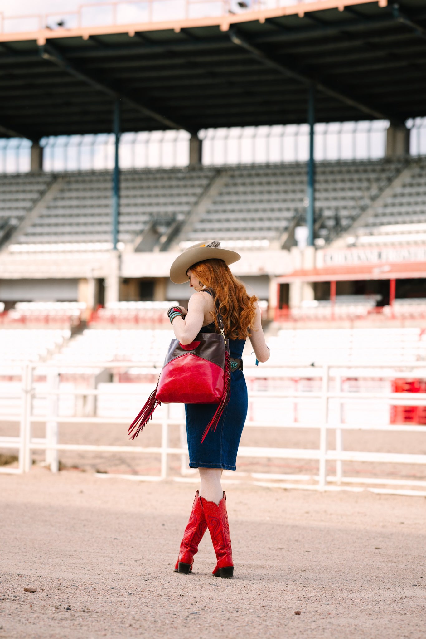 Arena Tradition Collection | Eleanor Shoulder Tote + Crossbody | Rocky + Wildrose