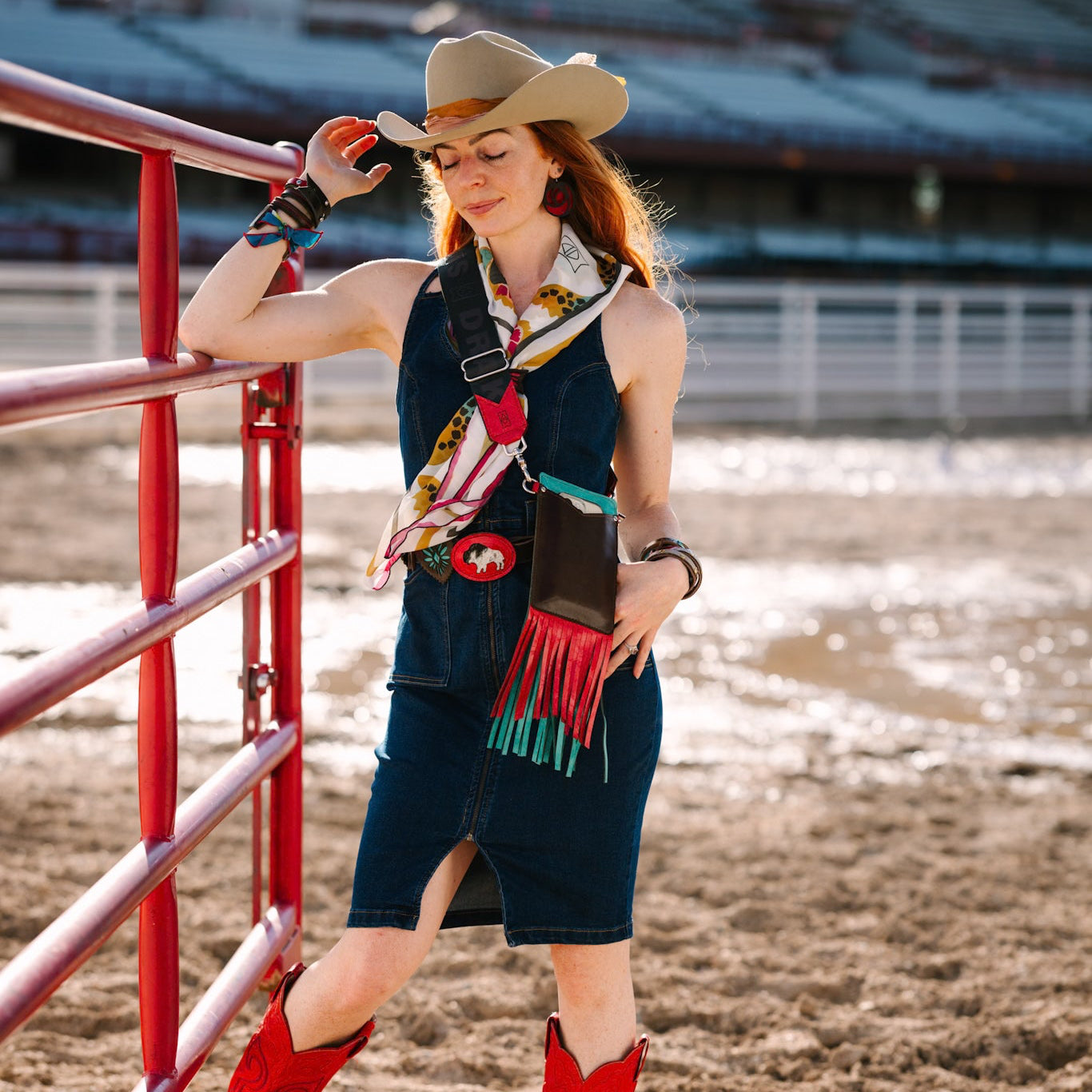 Arena Tradition Collection | Cellphone Crossbody | Rocky + Wildrose