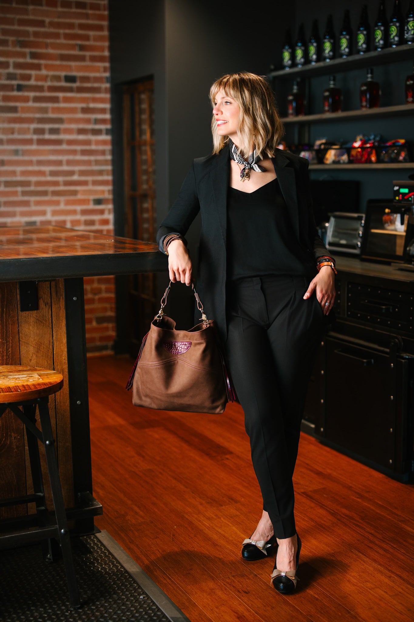 Autumn Reverie Collection | Eleanor Shoulder Tote | Mocha Suede