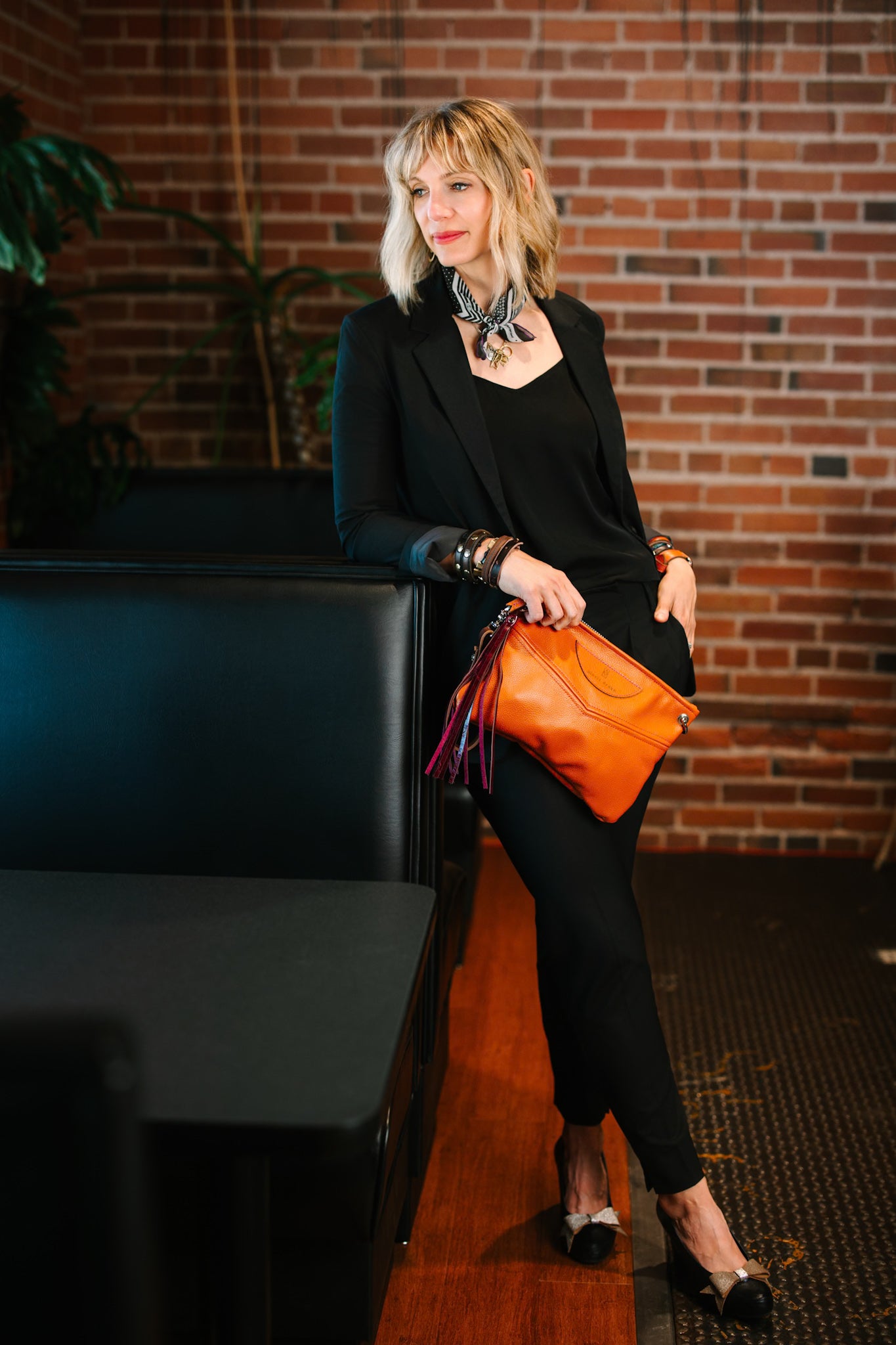 Autumn Reverie Collection | Jackie Clutch | Rust Pebble
