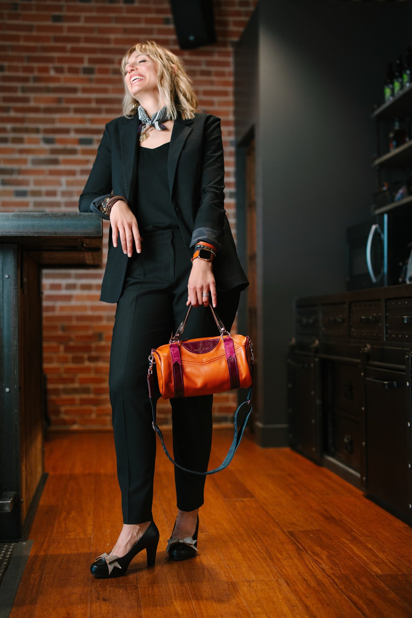 Autumn Reverie Collection | Gigi Baby Duffel Satchel + Crossbody | Rust Pebble