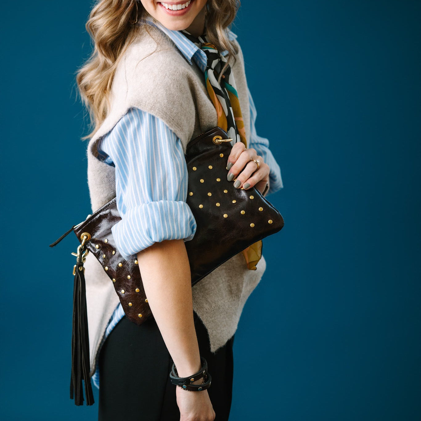 Midnight in Paris Collection | Jackie Clutch | Chocolate Truffle