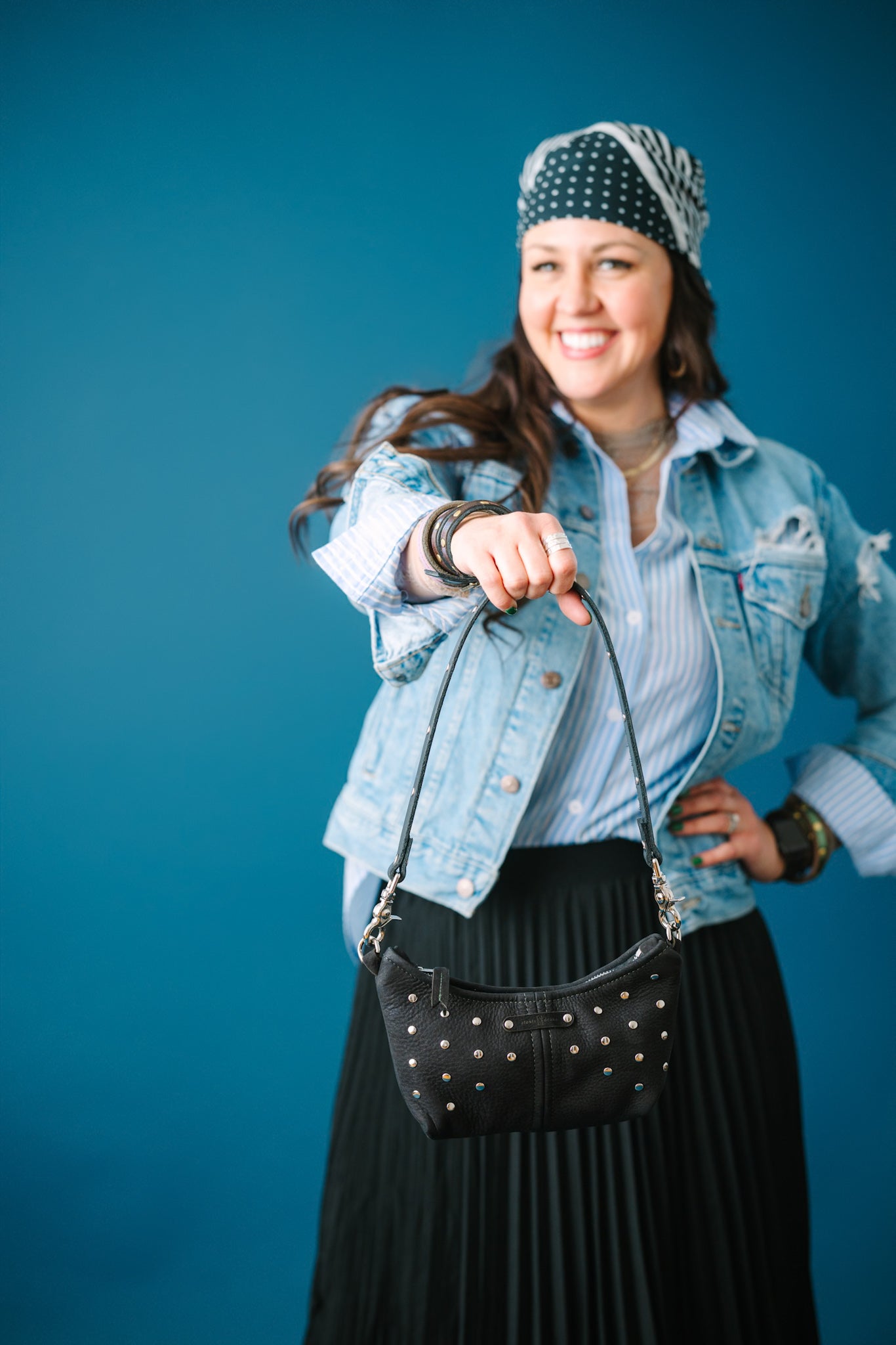 Midnight in Paris Collection | Penelope Crossbody | Noir Suede