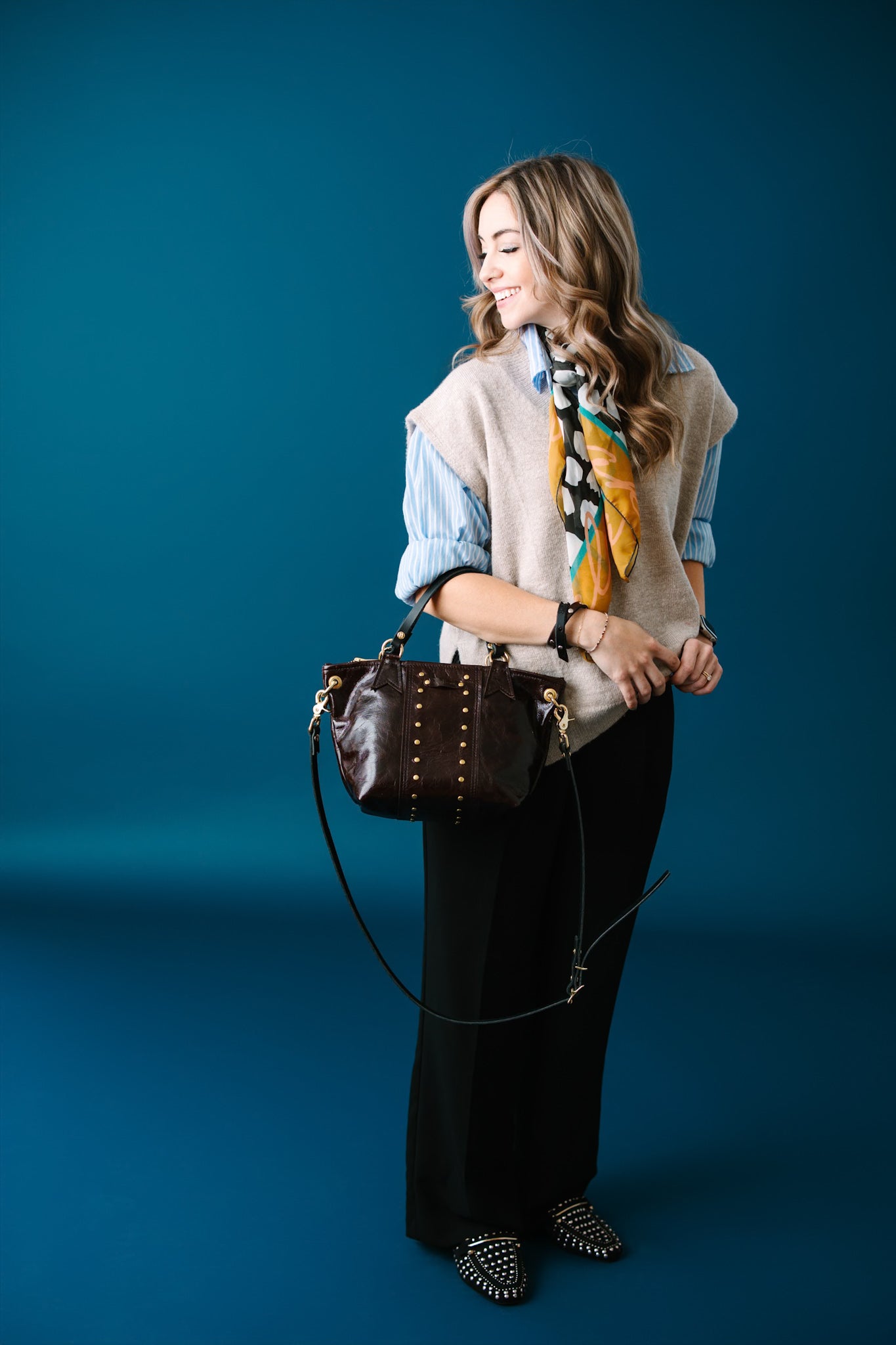 Midnight in Paris Collection | Coco Satchel + Crossbody | Chocolate Truffle