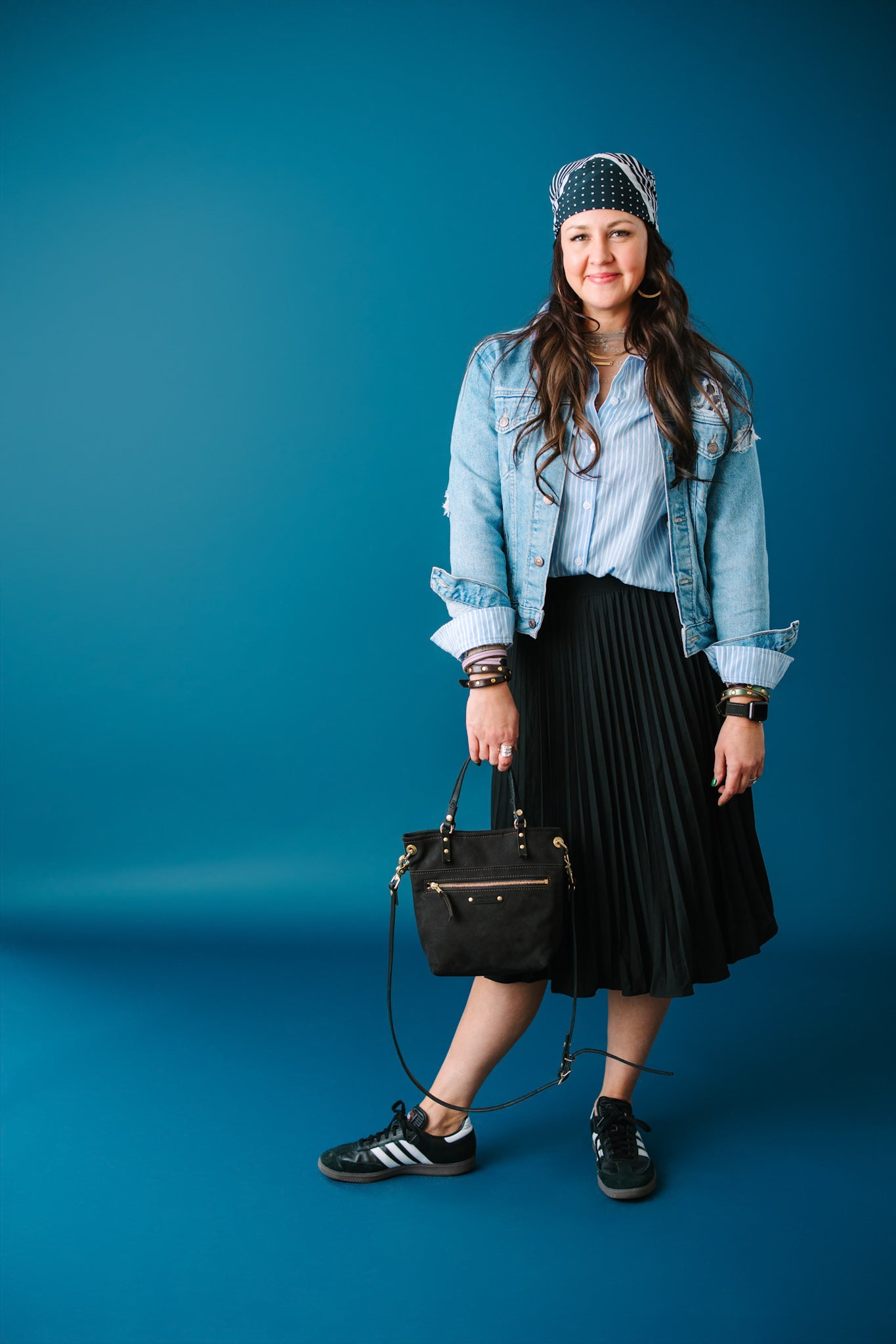 Midnight in Paris Collection | Amika Satchel + Crossbody | Noir Suede