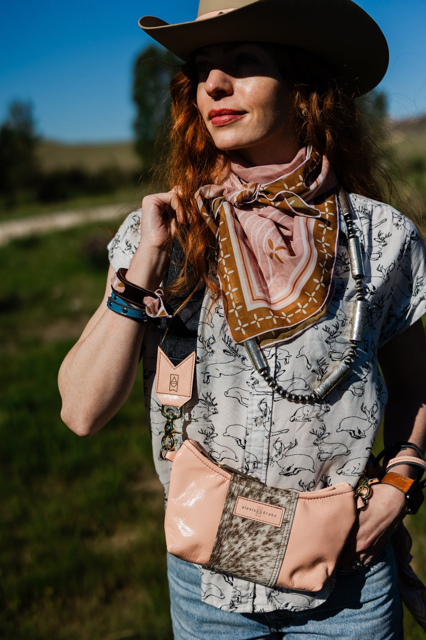 Scarf | Vintage Cowgirl Collection | Pink