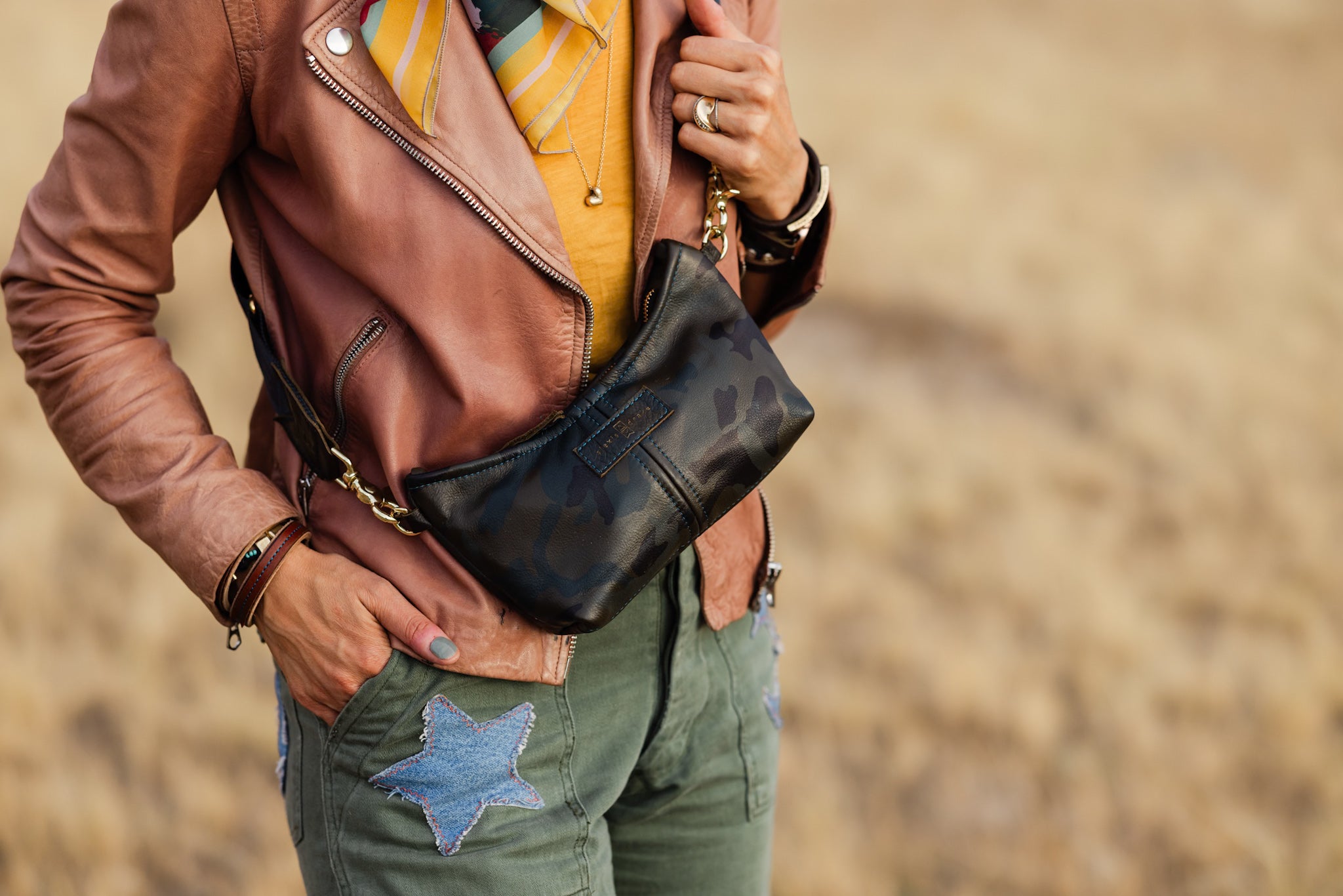 Open Range Collection | Penelope Crossbody | Camo
