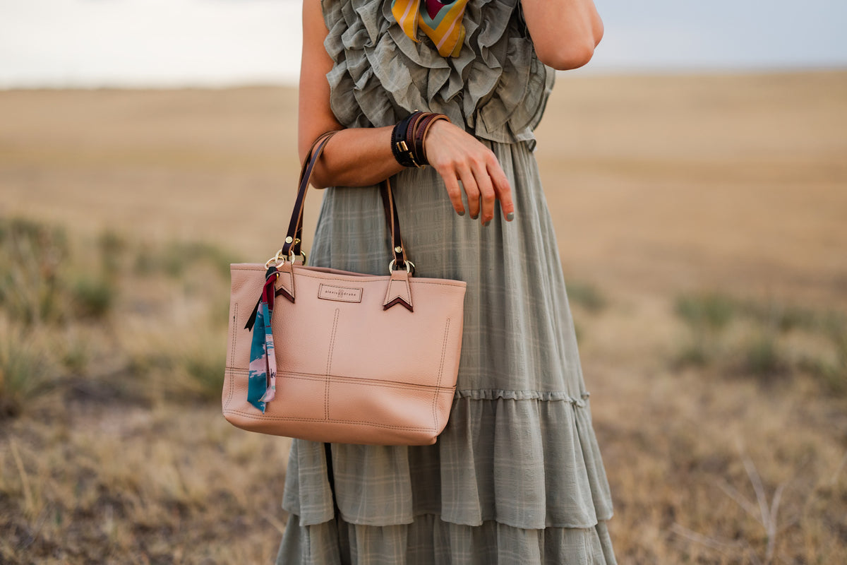 Open Range Collection | Nellie Satchel + Crossbody | Dusty Rose
