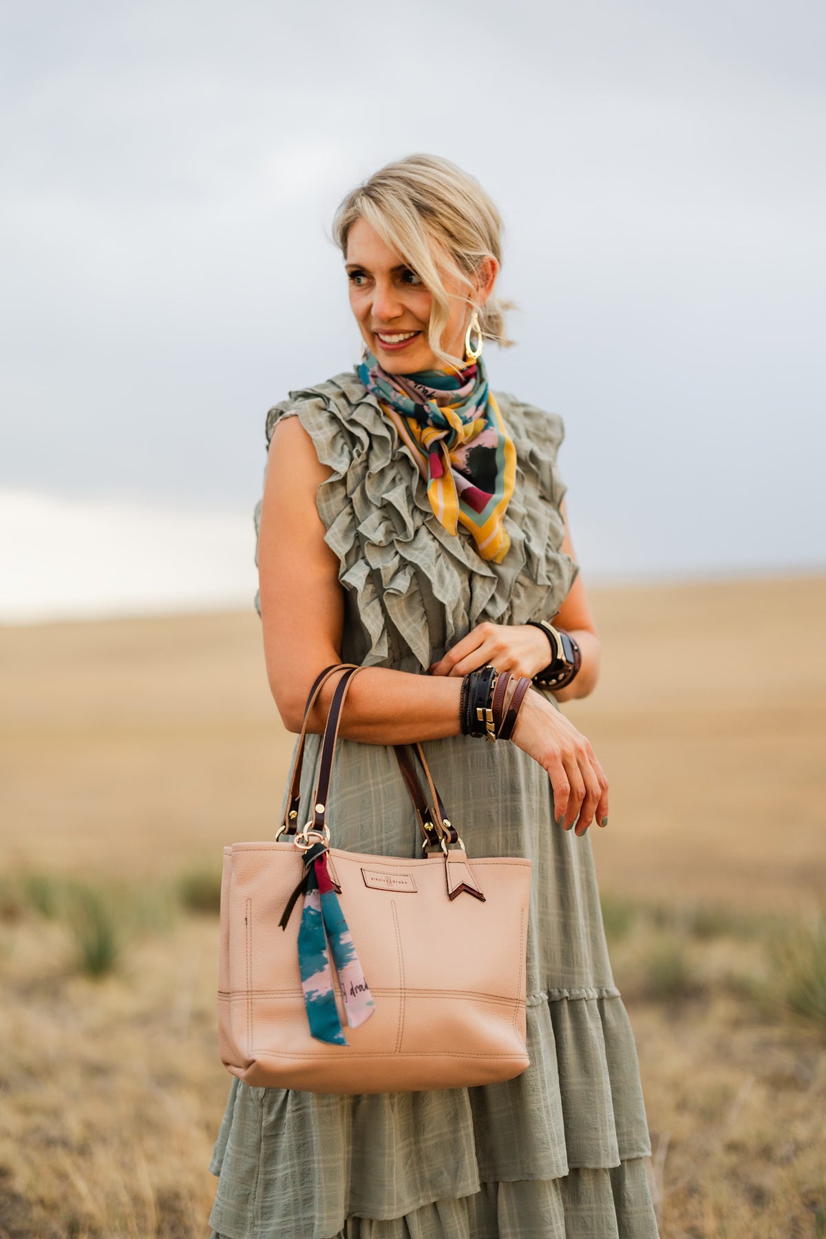 Open Range Collection | Nellie Satchel + Crossbody | Dusty Rose
