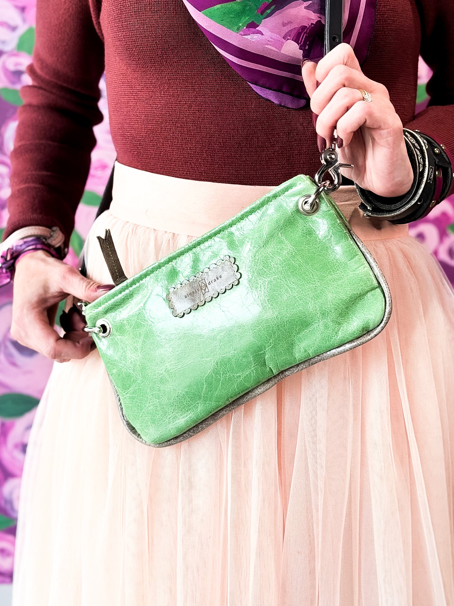 Wild Bloom Collection | Belt Bag Clutch + Crossbody | Ivy + Fog