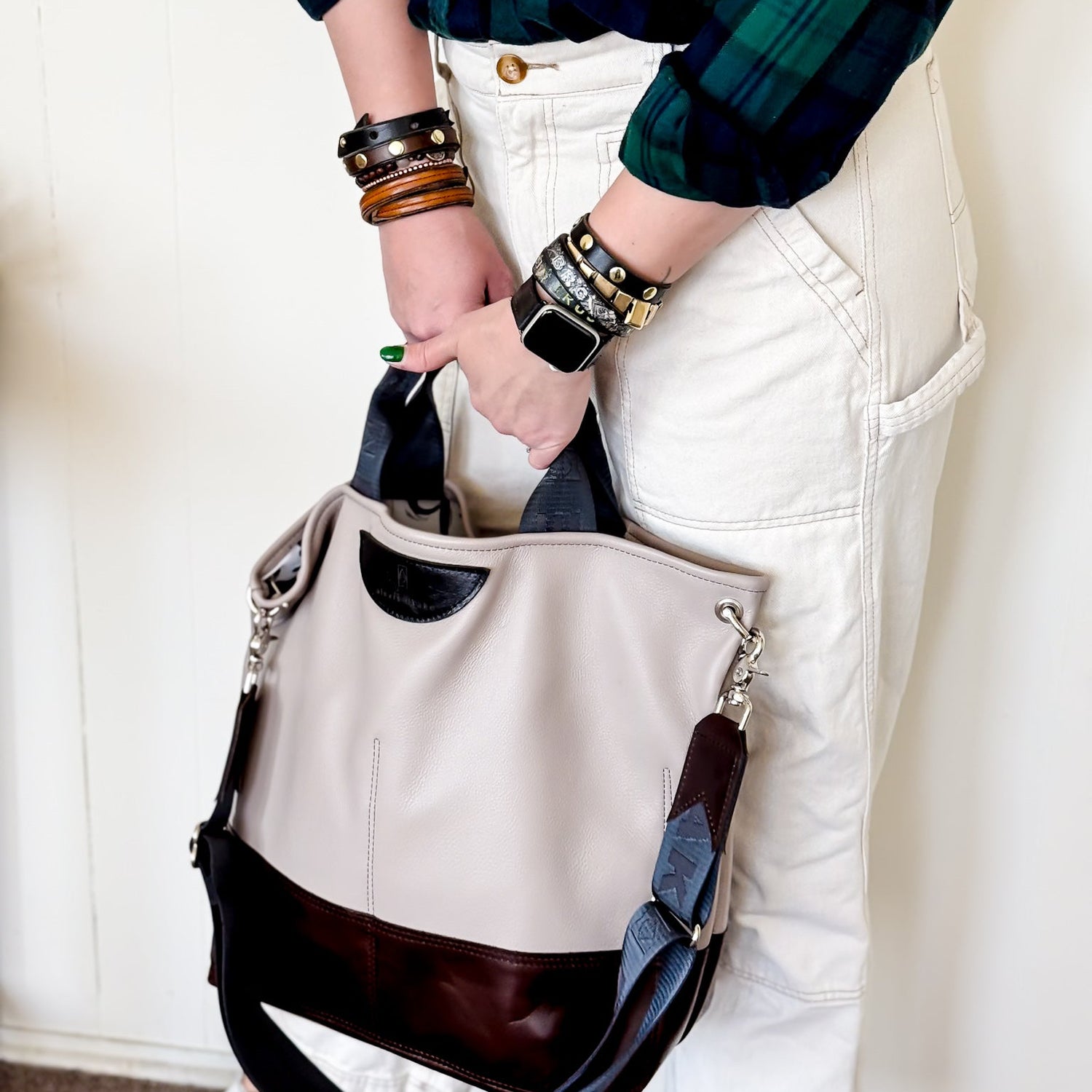 Everyday Collection | Lexington Shoulder Tote | Stone Gray + Rocky