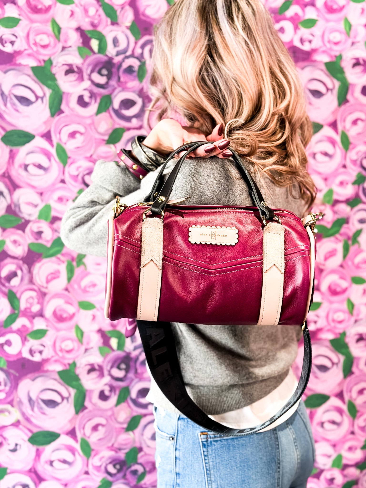 Wild Bloom Collection | Gigi Baby Duffel | Orchid + Rosewater Pink