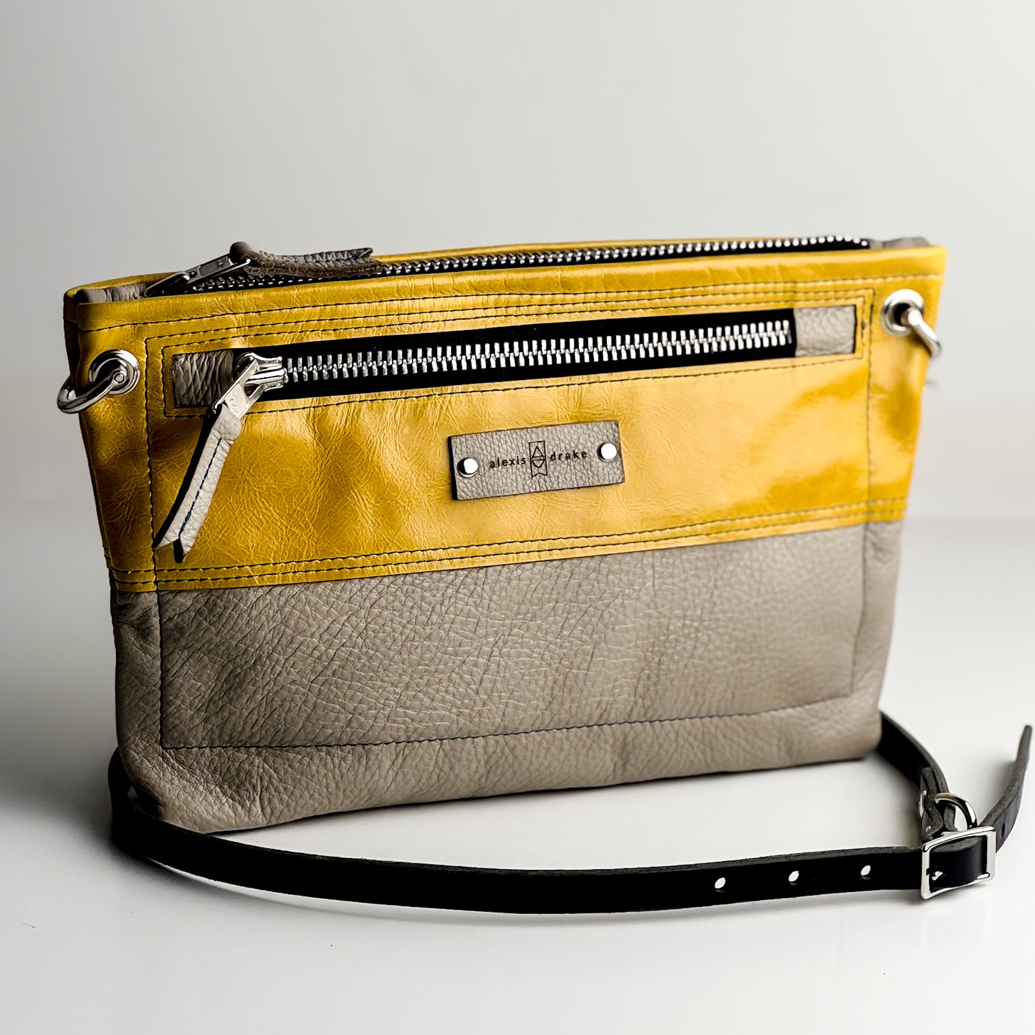 Relaxed Riviera Collection | Sophie Crossbody | Sunrise Yellow + Linen Gray