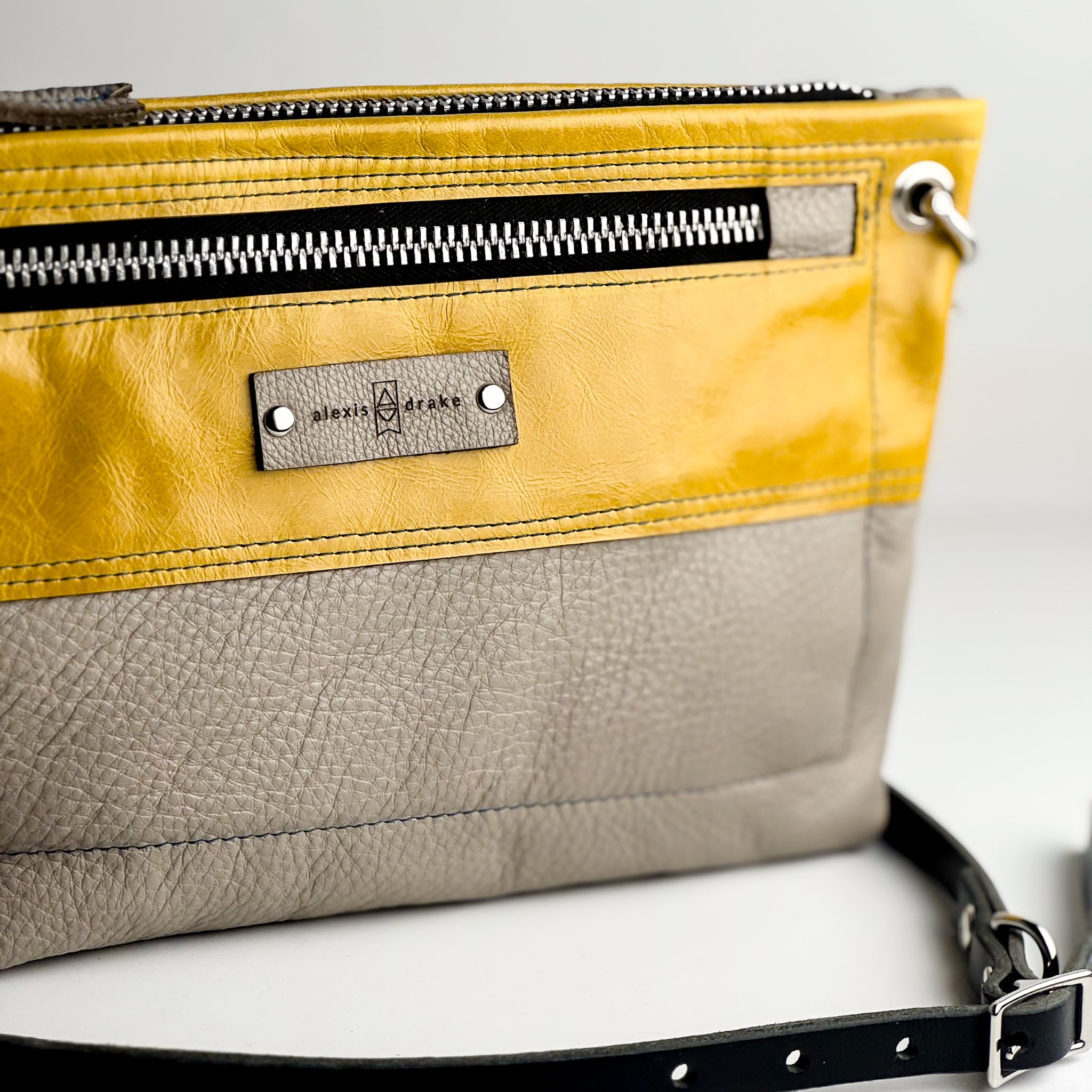 Relaxed Riviera Collection | Sophie Crossbody | Sunrise Yellow + Linen Gray