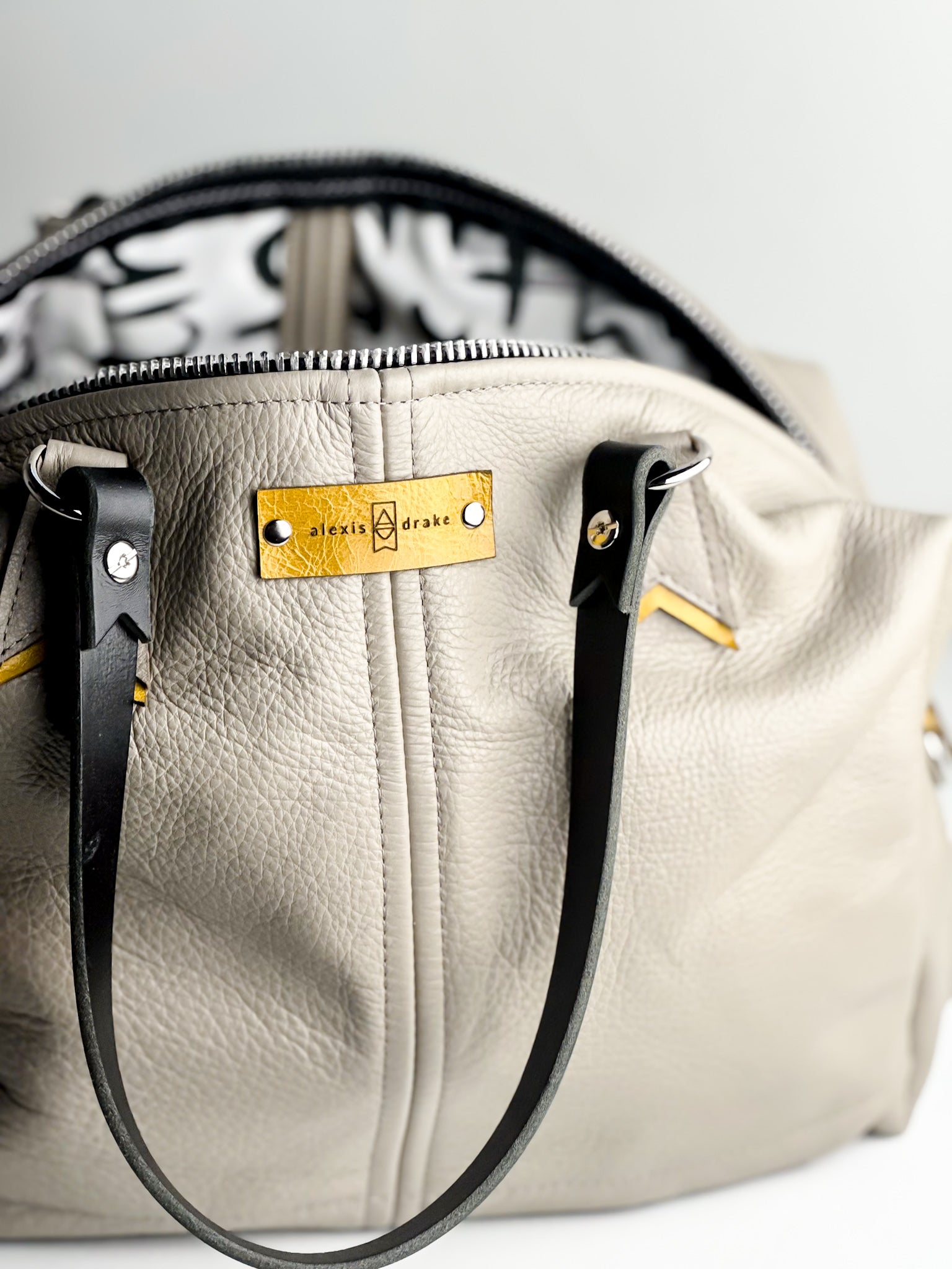 Relaxed Riviera Collection | Eliza Satchel + Shoulder Tote | Linen Gray
