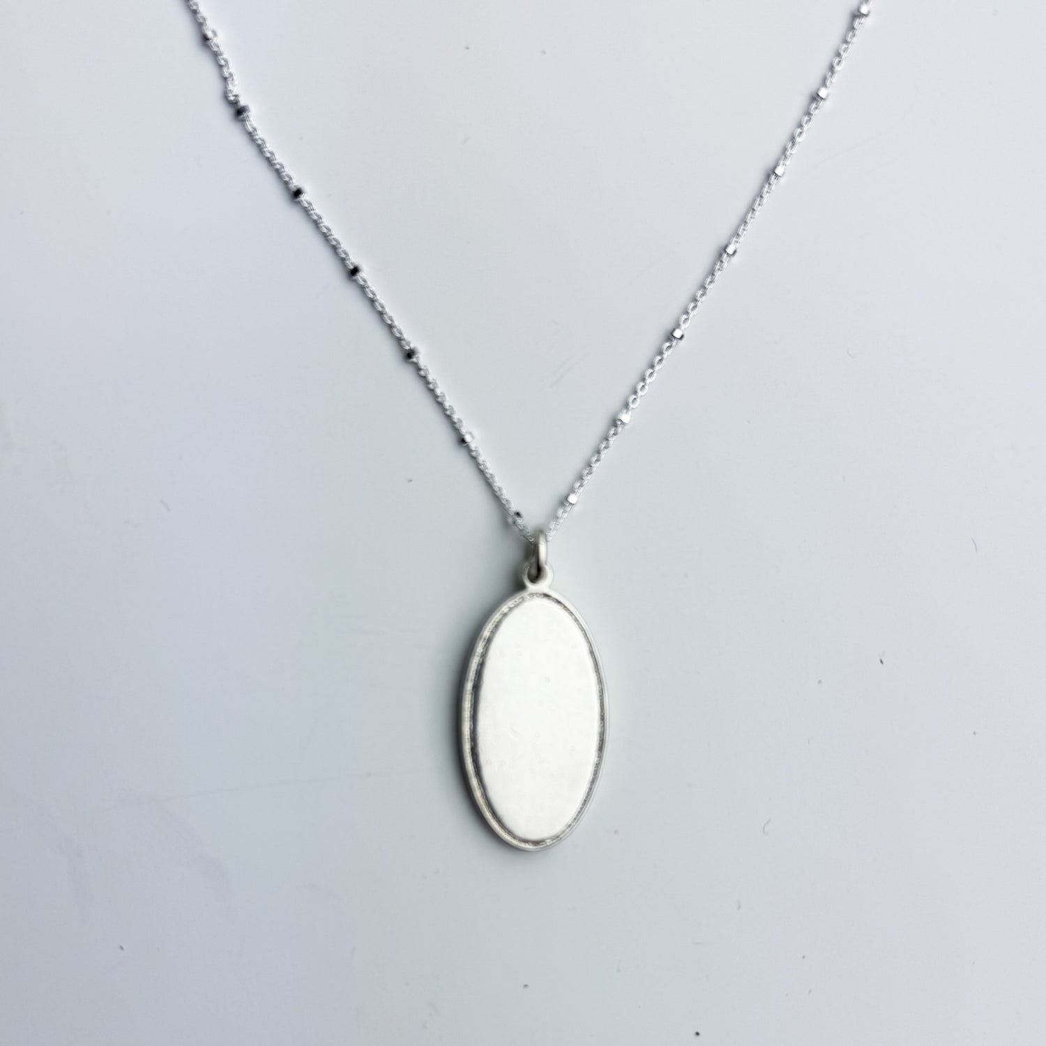 Jewelry | Heirloom Collection | Oval Frame Tag Necklace