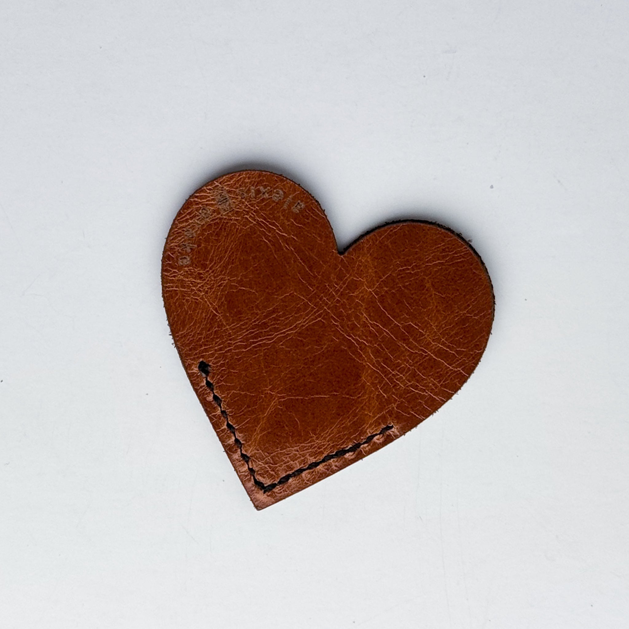 Home Collection | Leather Stitched Heart Bookmark