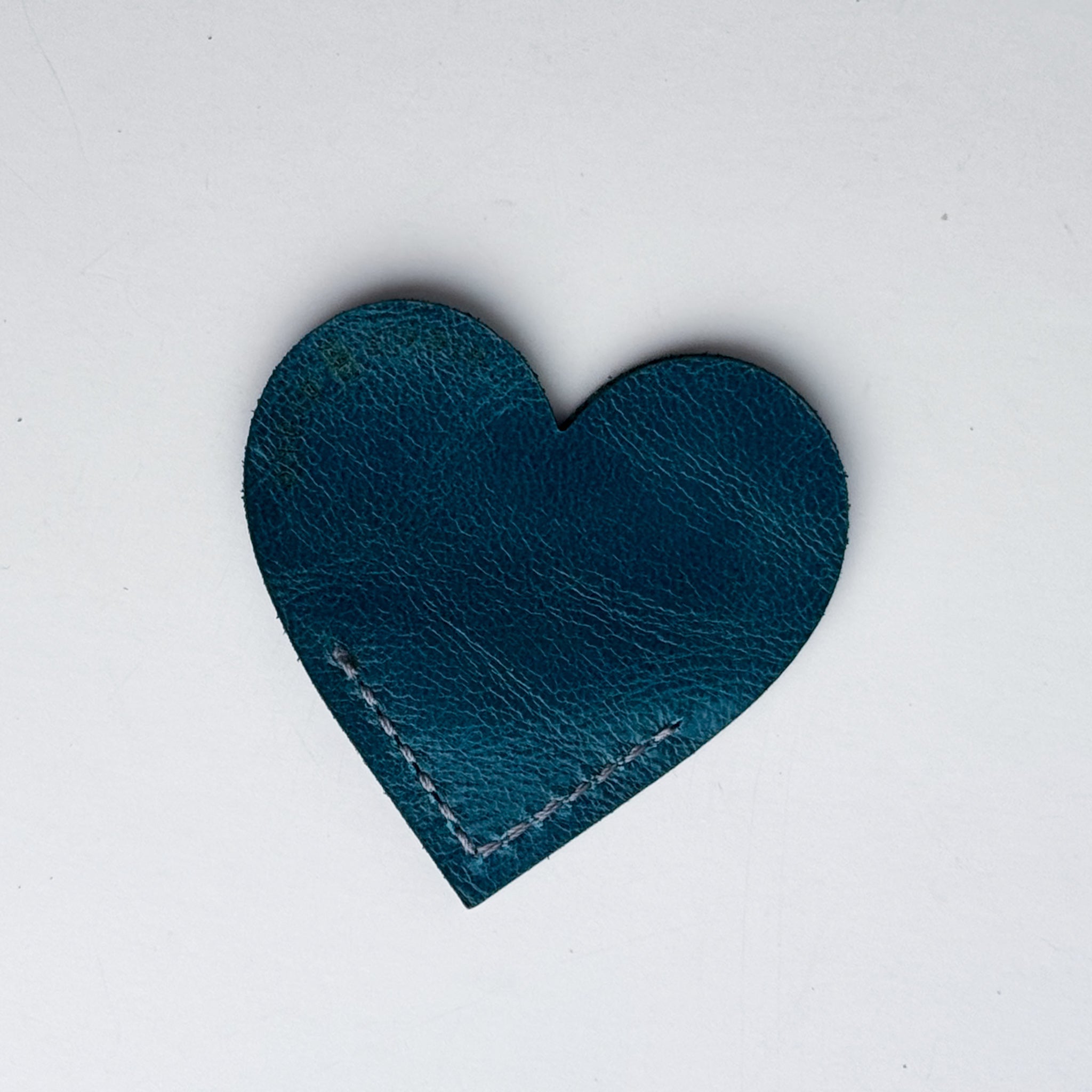 Home Collection | Leather Stitched Heart Bookmark