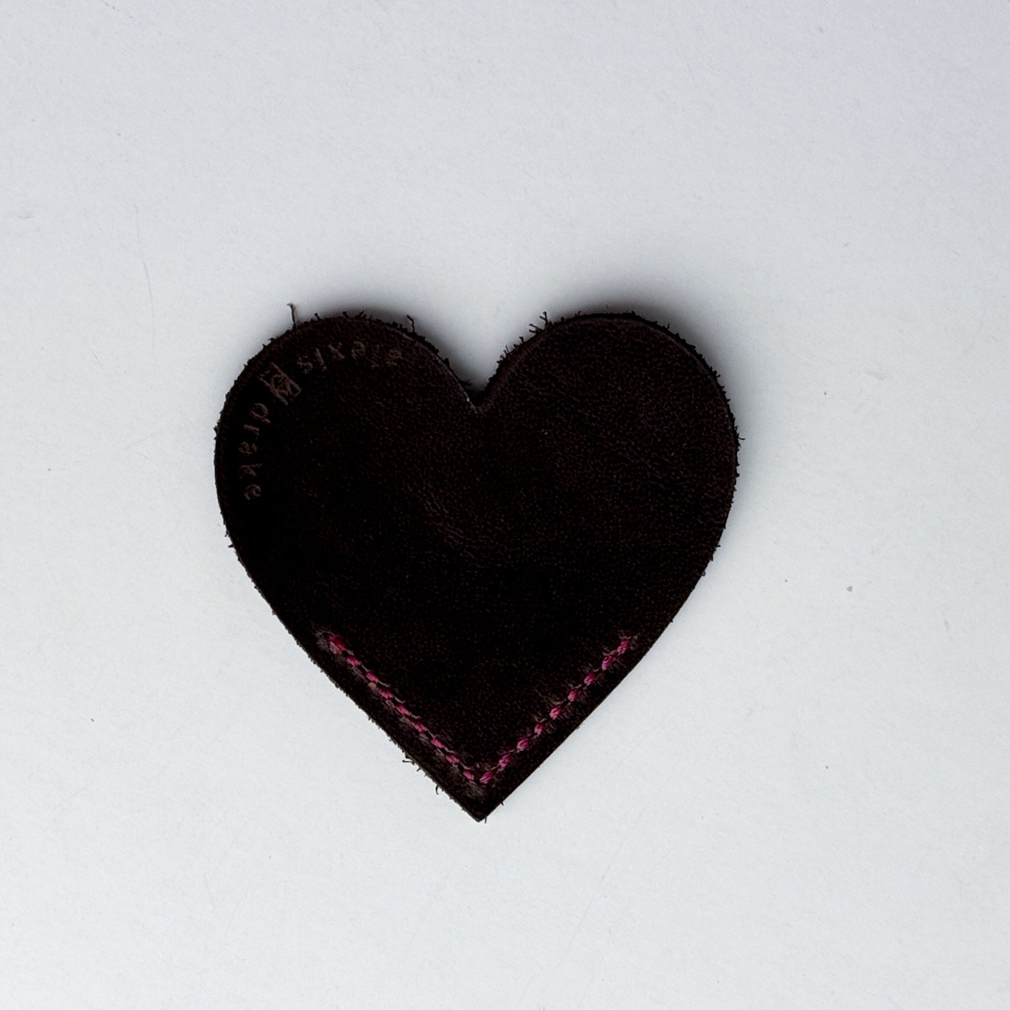 Home Collection | Leather Stitched Heart Bookmark