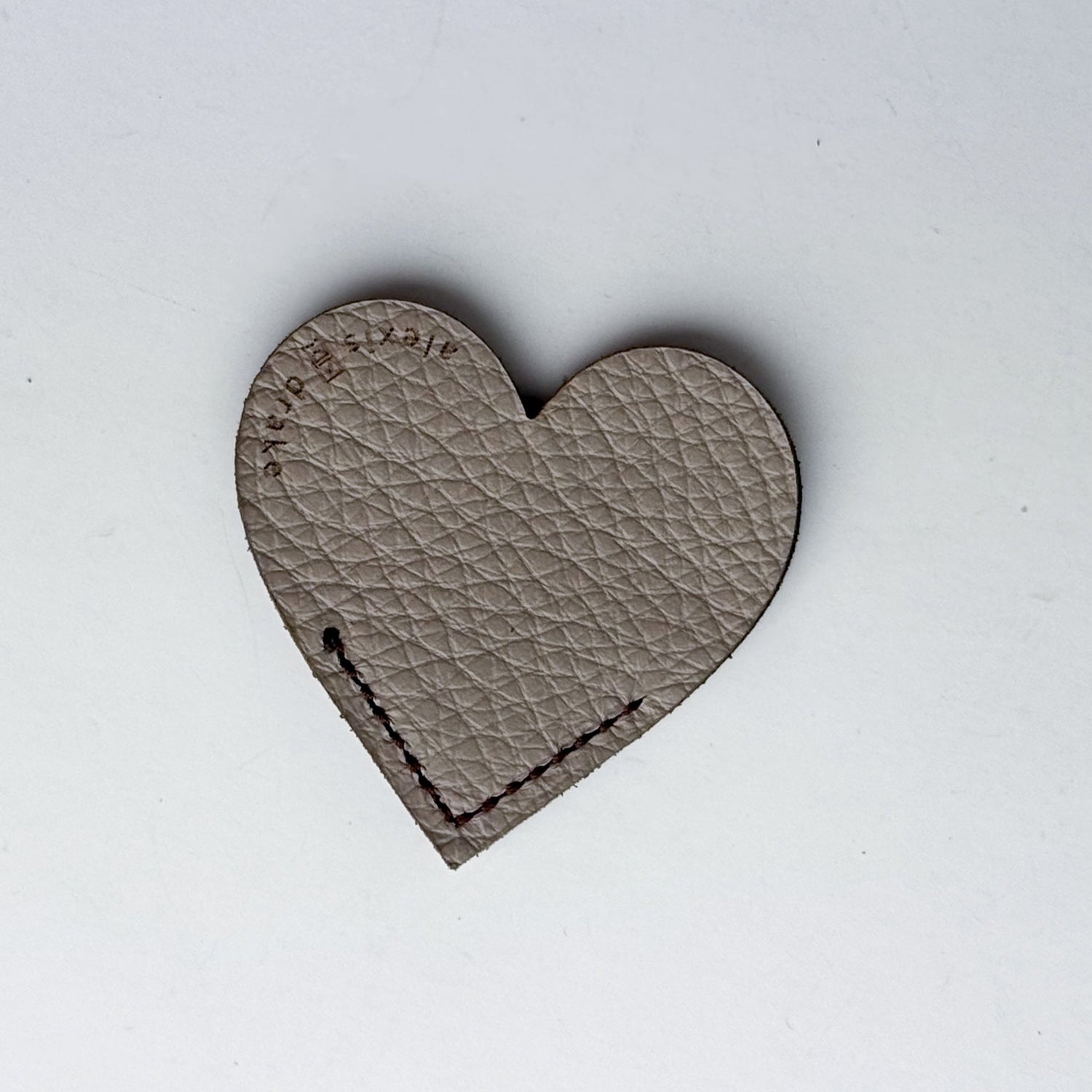 Home Collection | Leather Stitched Heart Bookmark