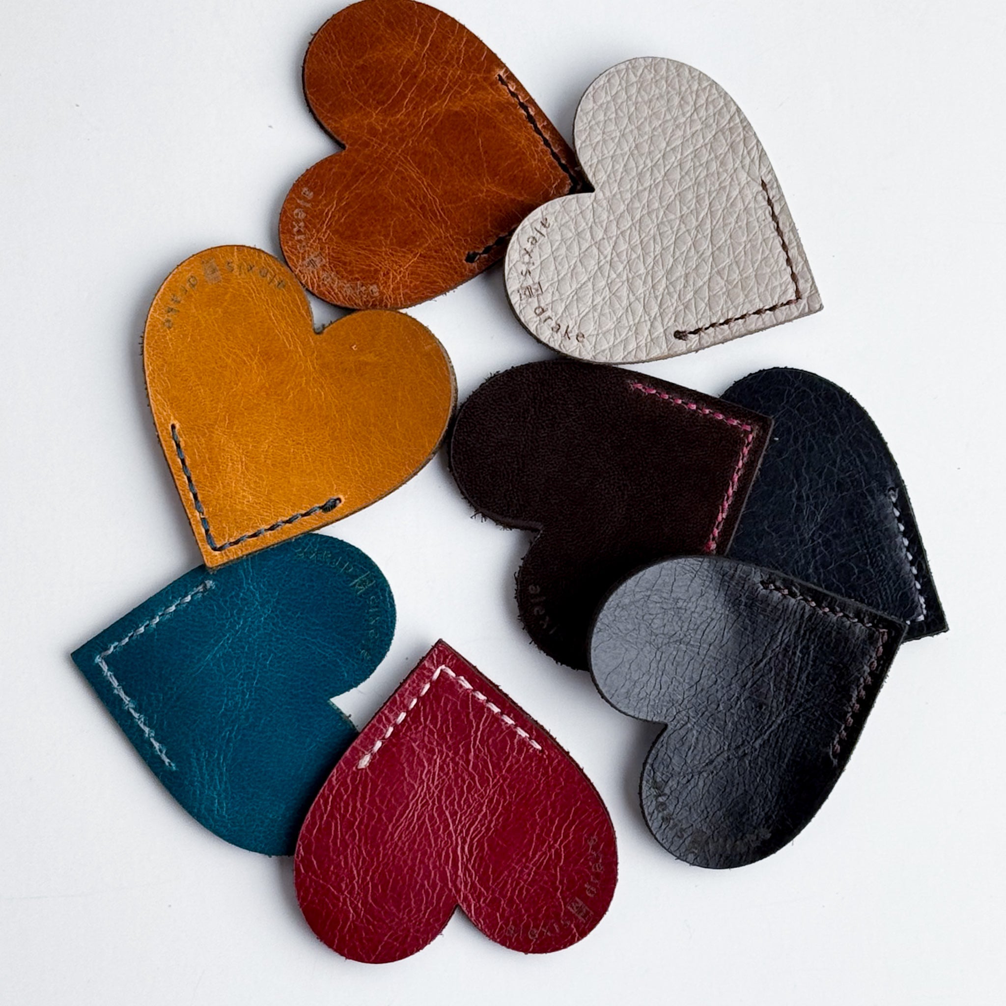 Home Collection | Leather Stitched Heart Bookmark