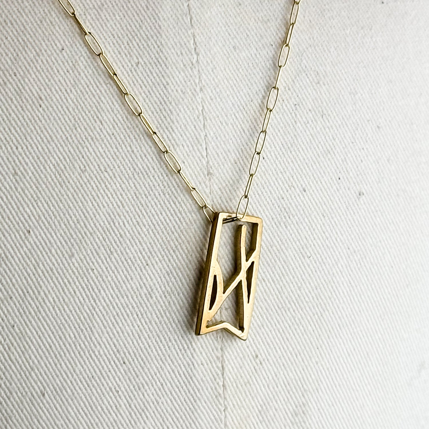 Jewelry | Heirloom Collection | XO Ribbon Tag Necklace