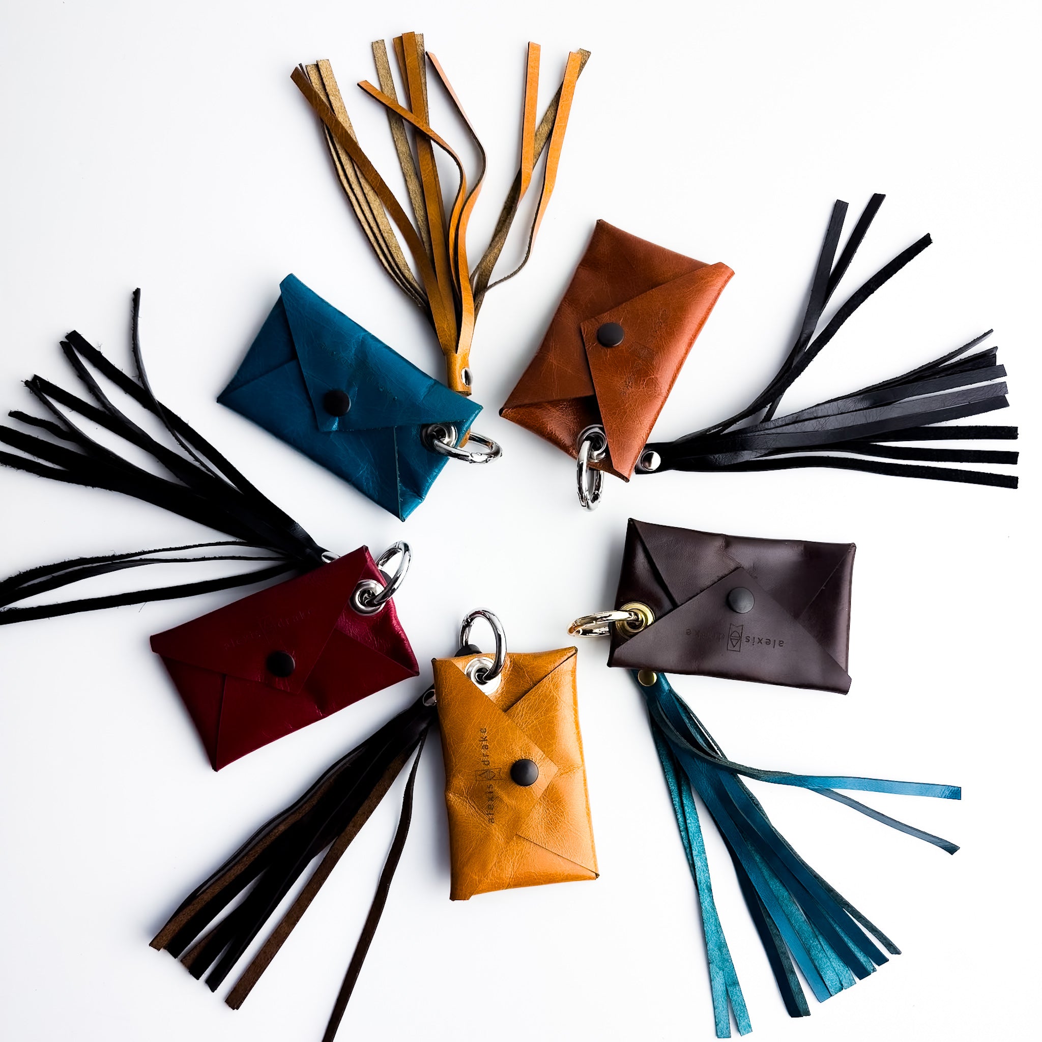 Keychain | Leather Wallet Pouch + Tassel