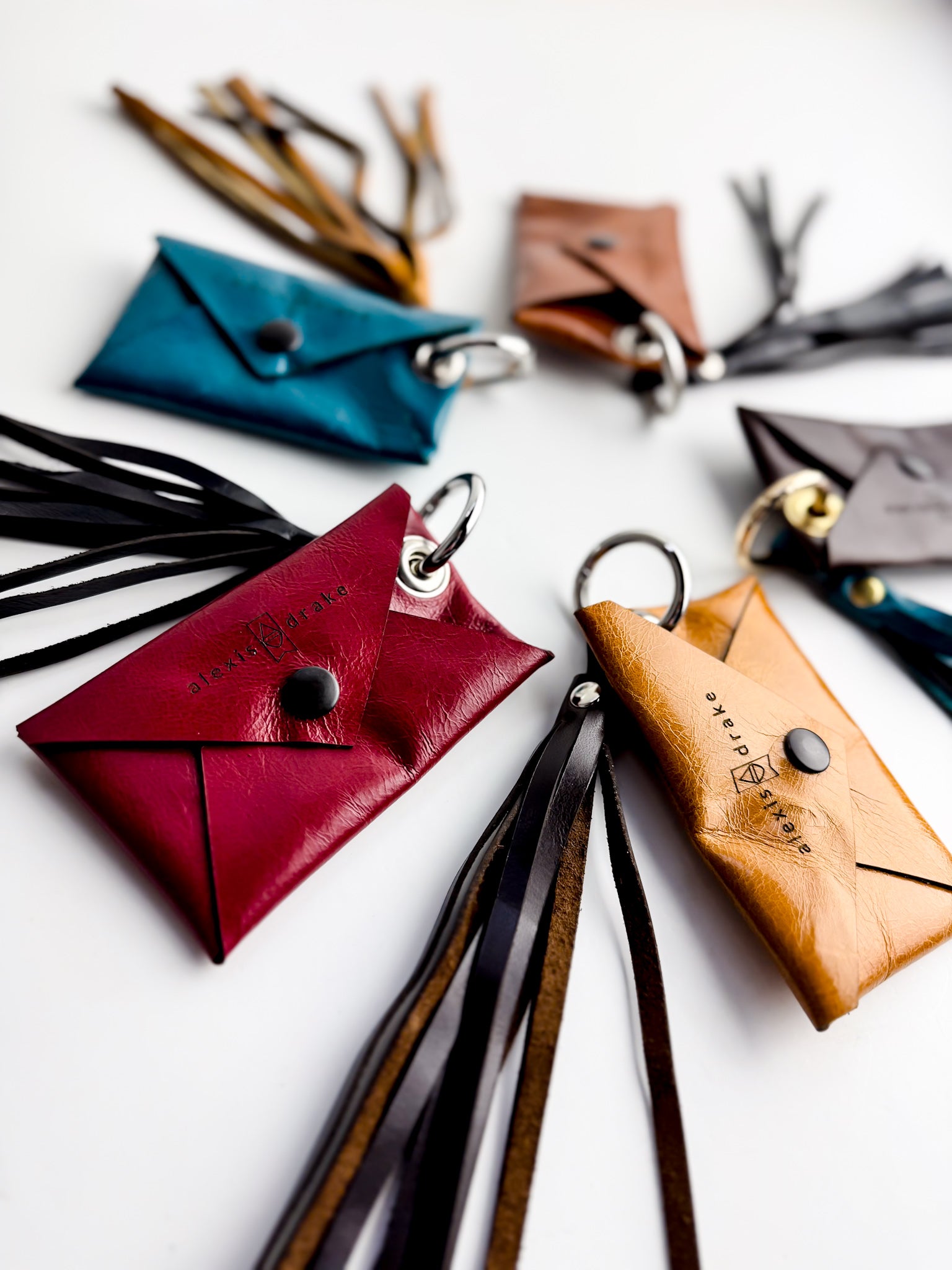 Keychain | Leather Wallet Pouch + Tassel