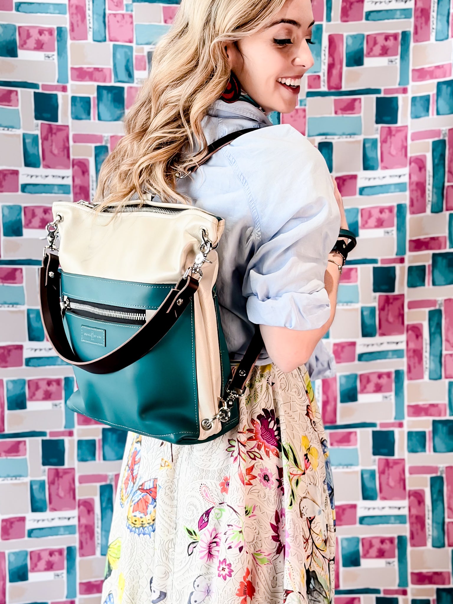 Coastal Collection | Backpack Shoulder Tote | Seashell + Tide