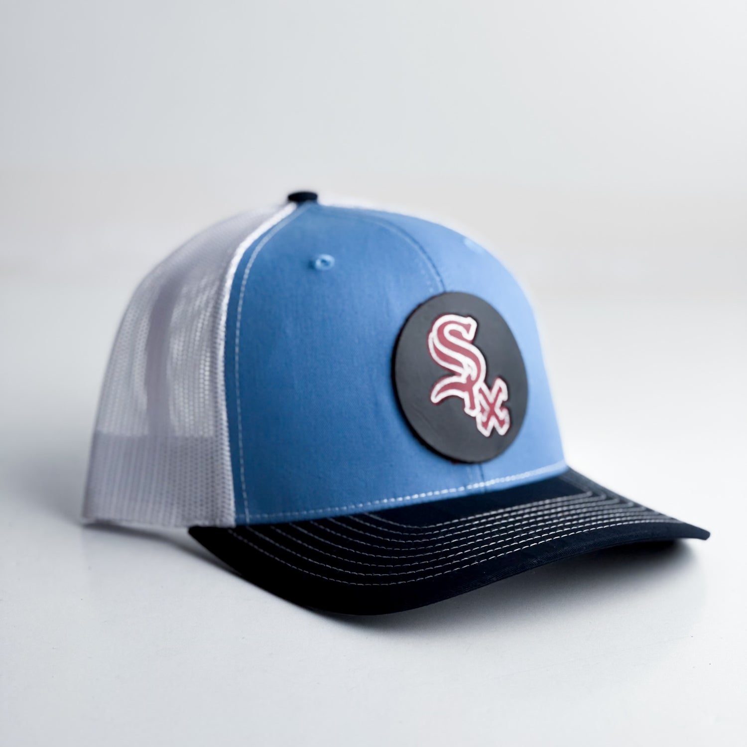 Post Six Game Day | Trucker Hat | Circle Six | Baby Blue + Navy
