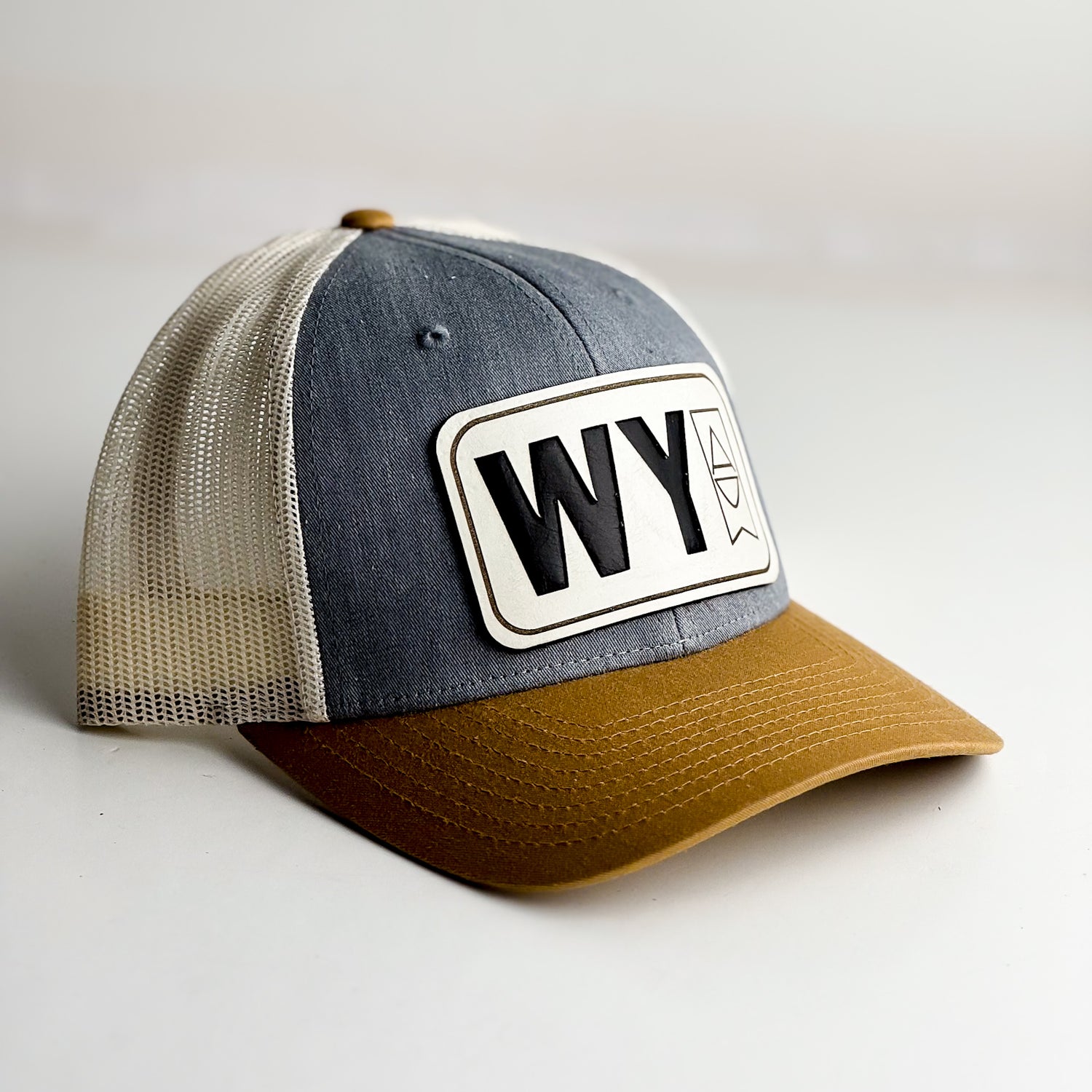WY Trucker Hat | Yellow + White