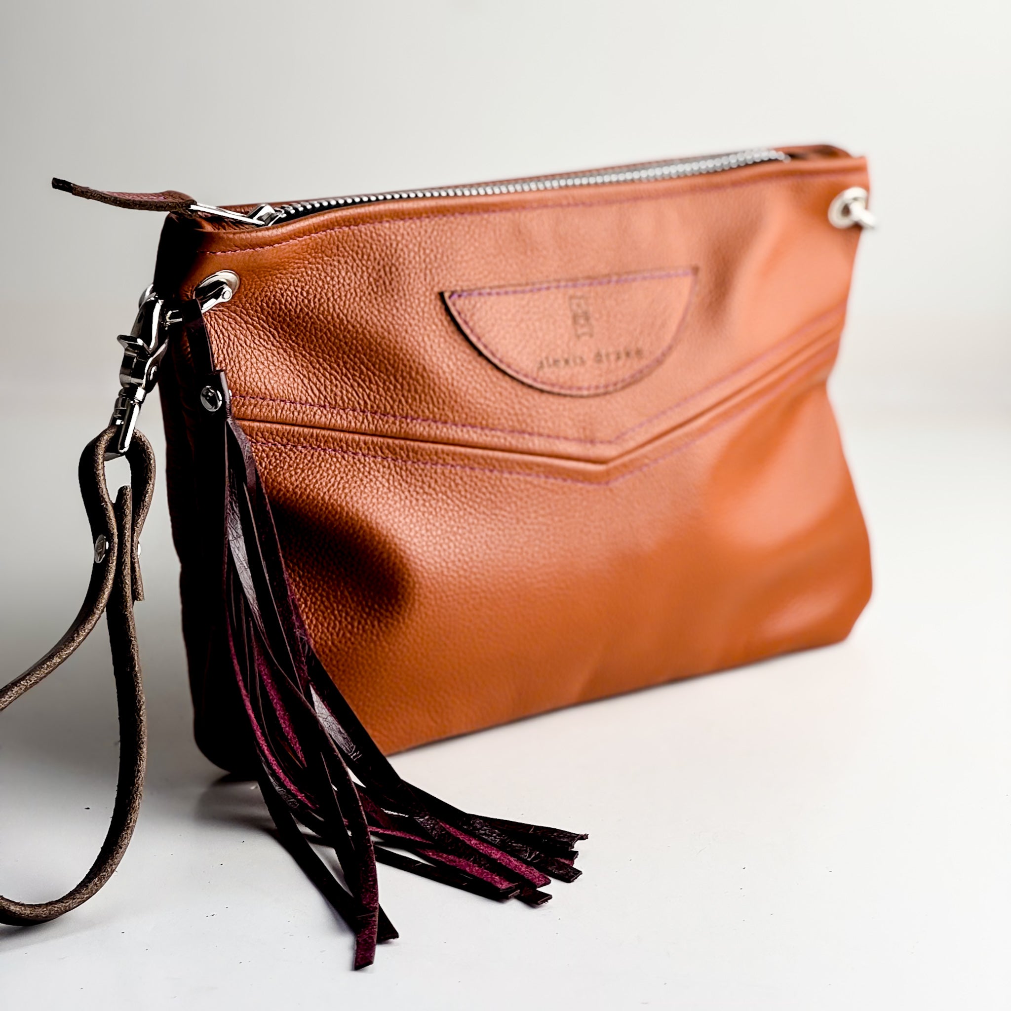Autumn Reverie Collection | Jackie Clutch | Rust Pebble