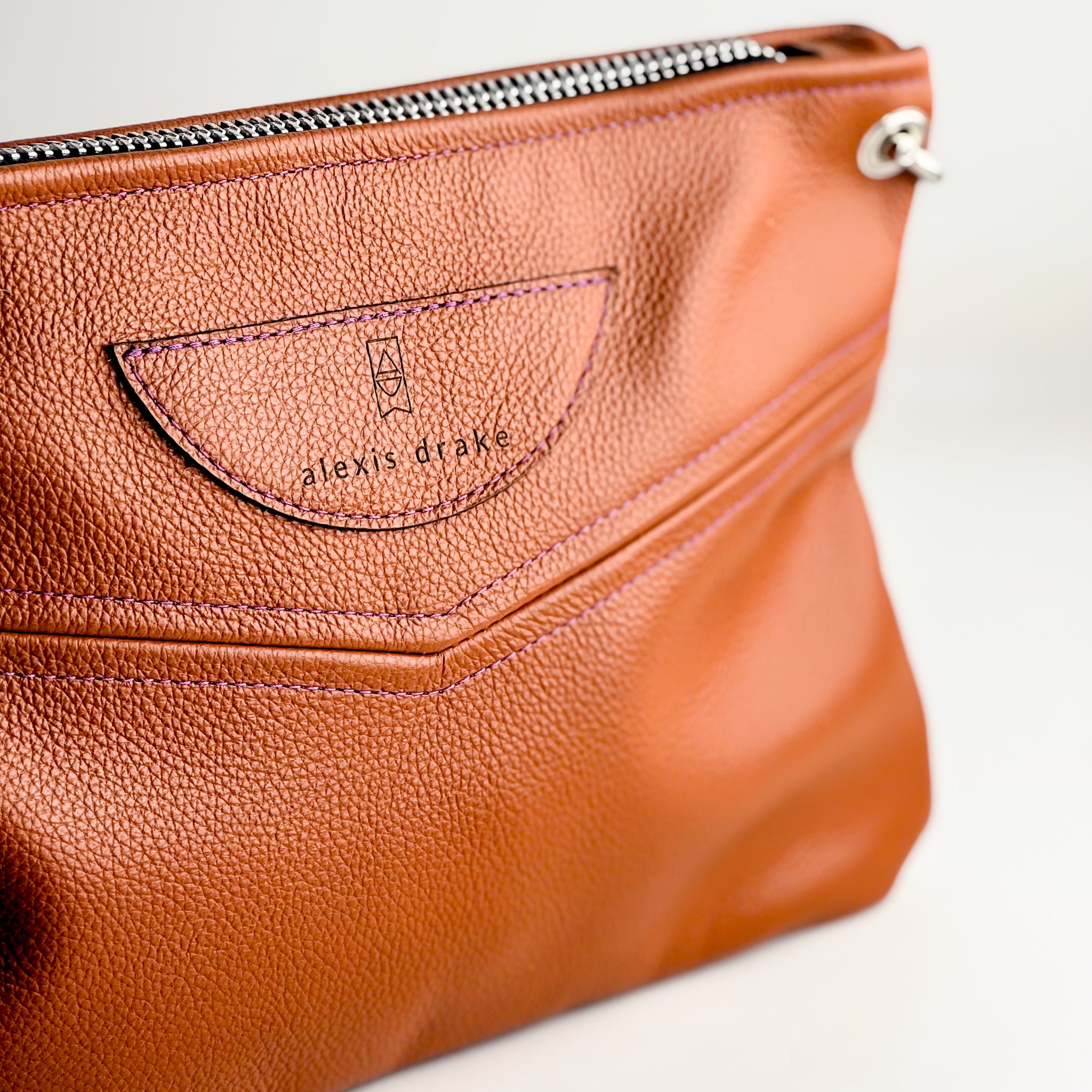 Autumn Reverie Collection | Jackie Clutch | Rust Pebble