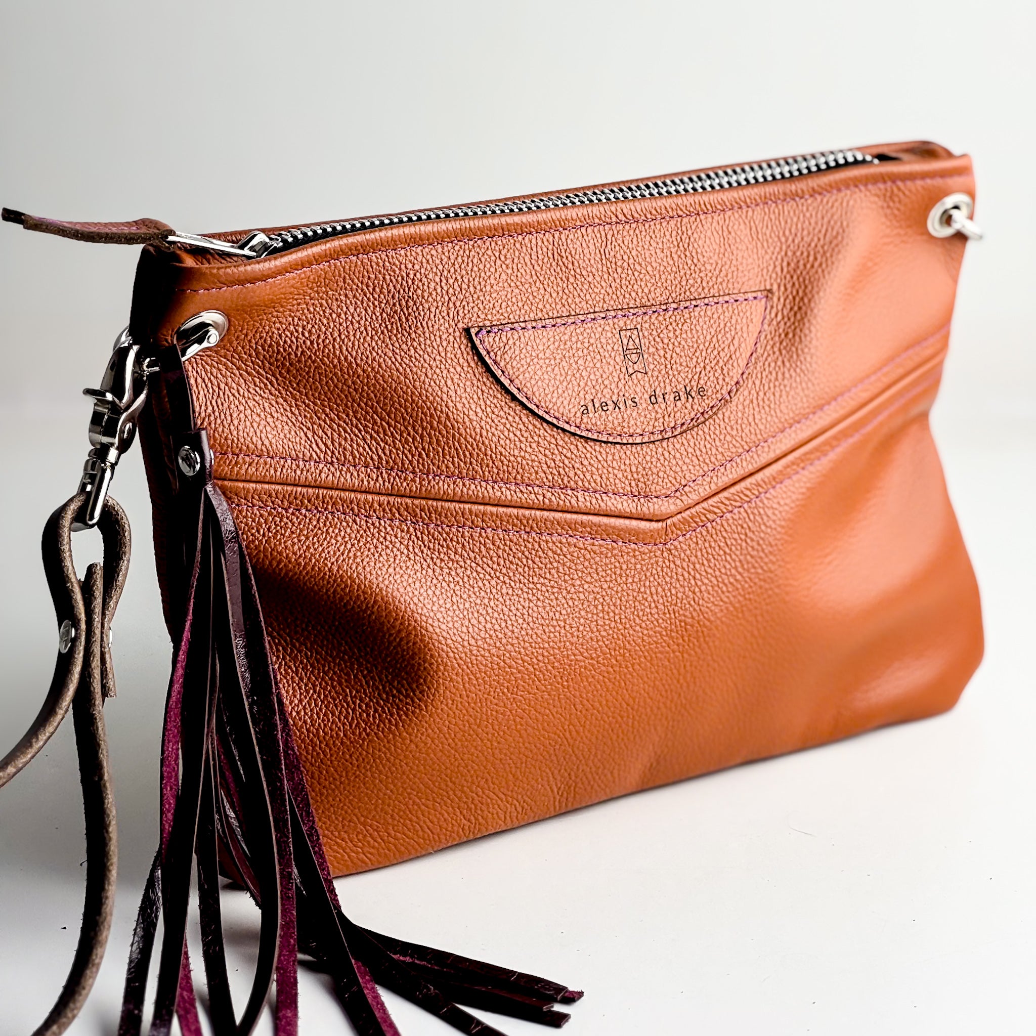 Autumn Reverie Collection | Jackie Clutch | Rust Pebble