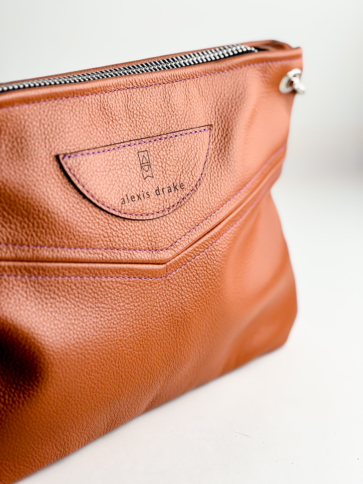 Autumn Reverie Collection | Jackie Clutch | Rust Pebble