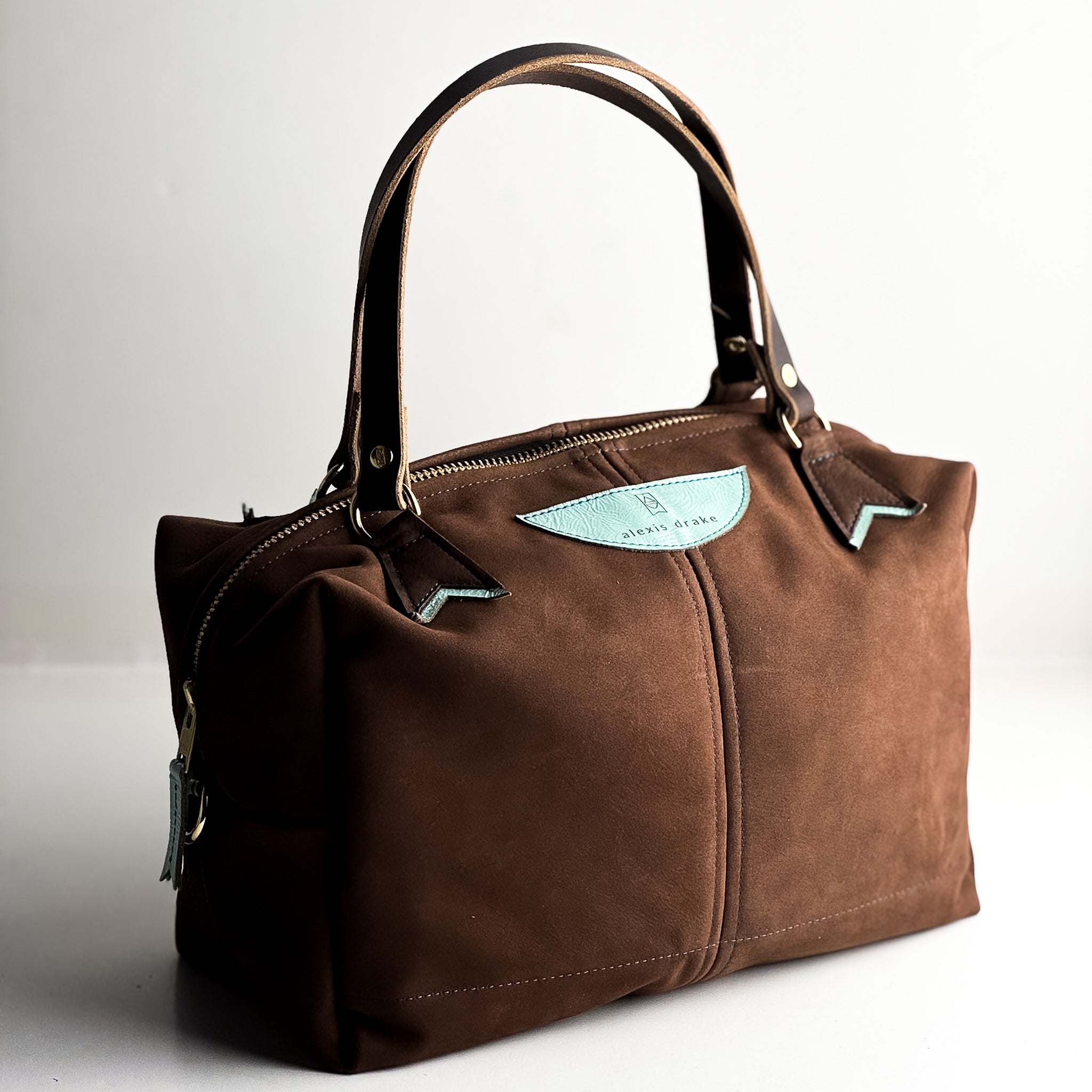 Autumn Reverie Collection | Eliza Satchel + Shoulder Tote | Mocha Suede