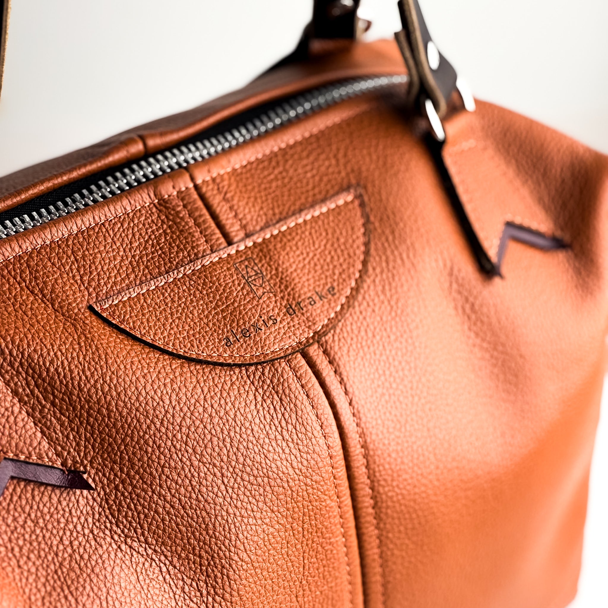 Autumn Reverie Collection | Eliza Satchel + Shoulder Tote | Rust Pebble