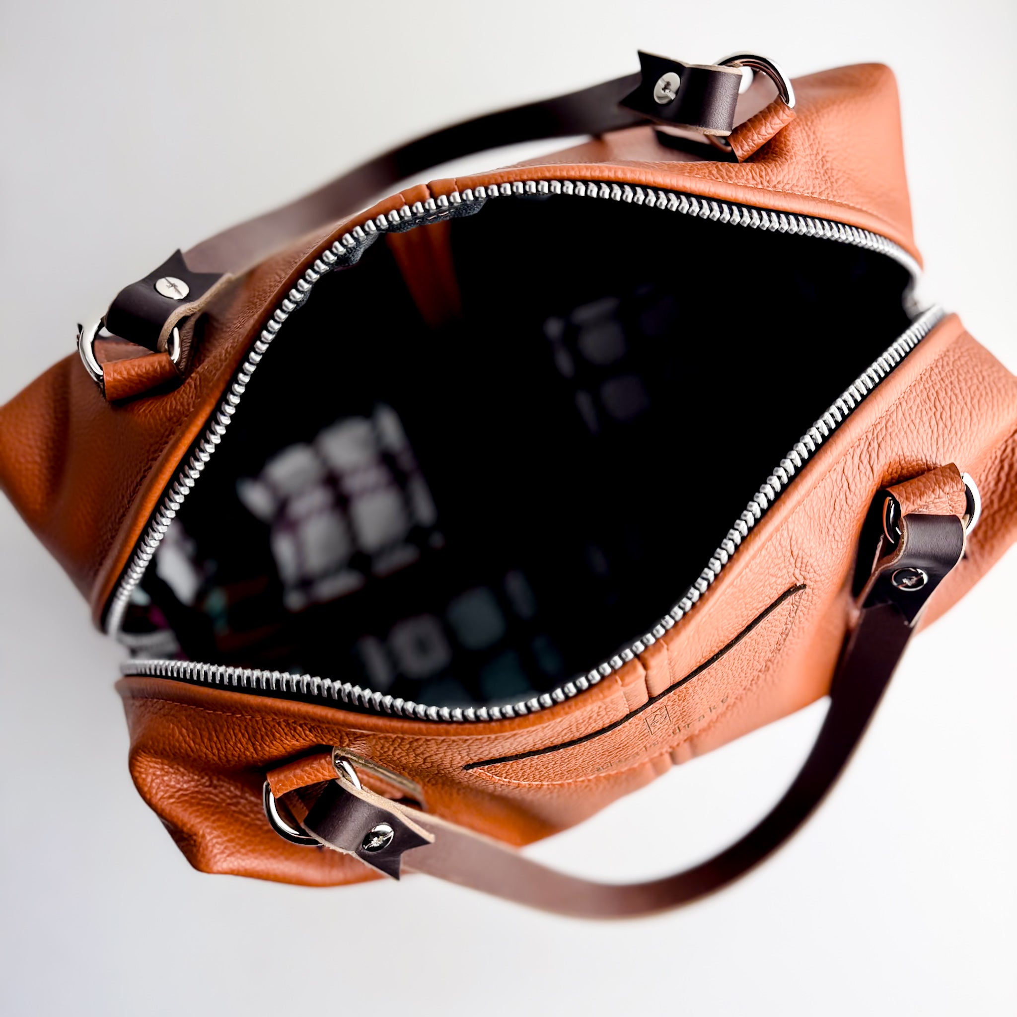 Autumn Reverie Collection | Eliza Satchel + Shoulder Tote | Rust Pebble