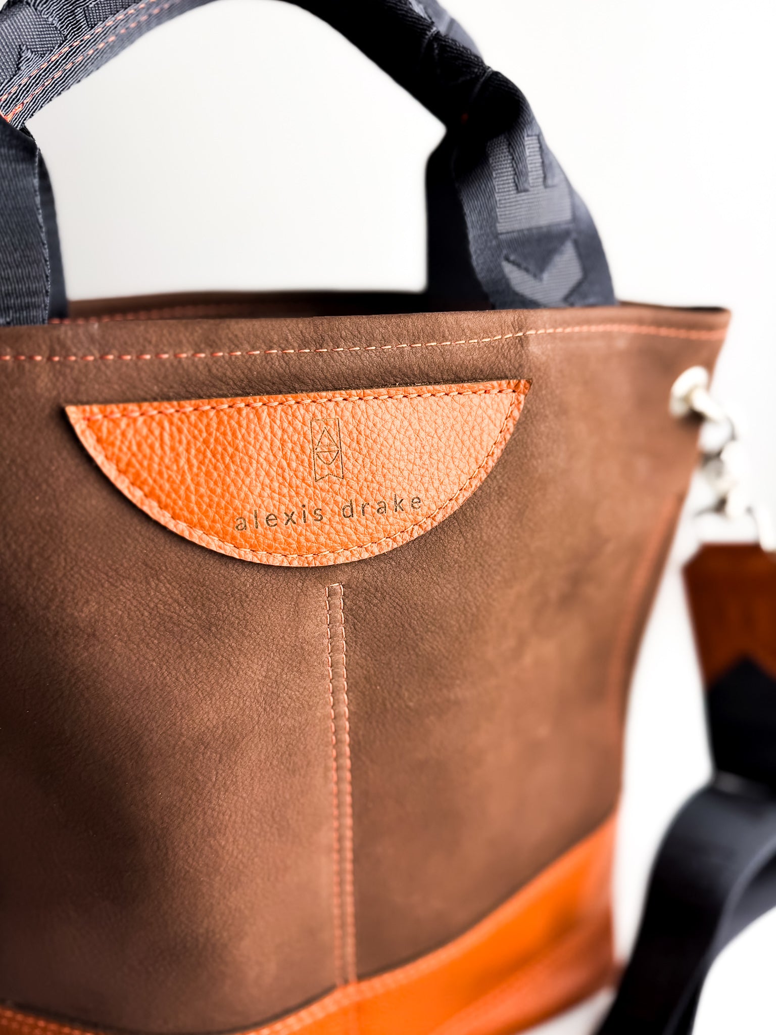 Autumn Reverie Collection | Tivoli Shoulder Tote | Mocha Suede + Rust Pebble