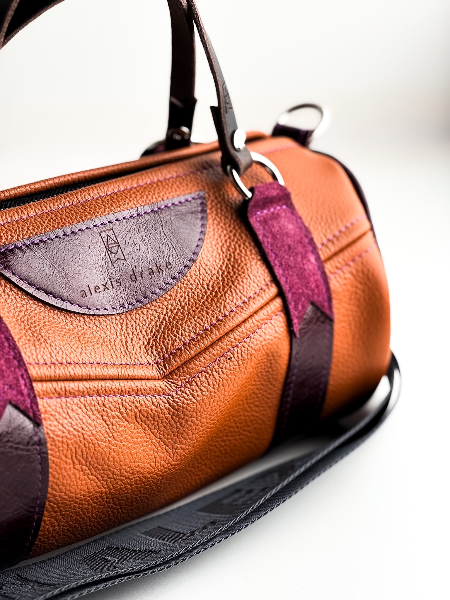 Autumn Reverie Collection | Gigi Baby Duffel Satchel + Crossbody | Rust Pebble