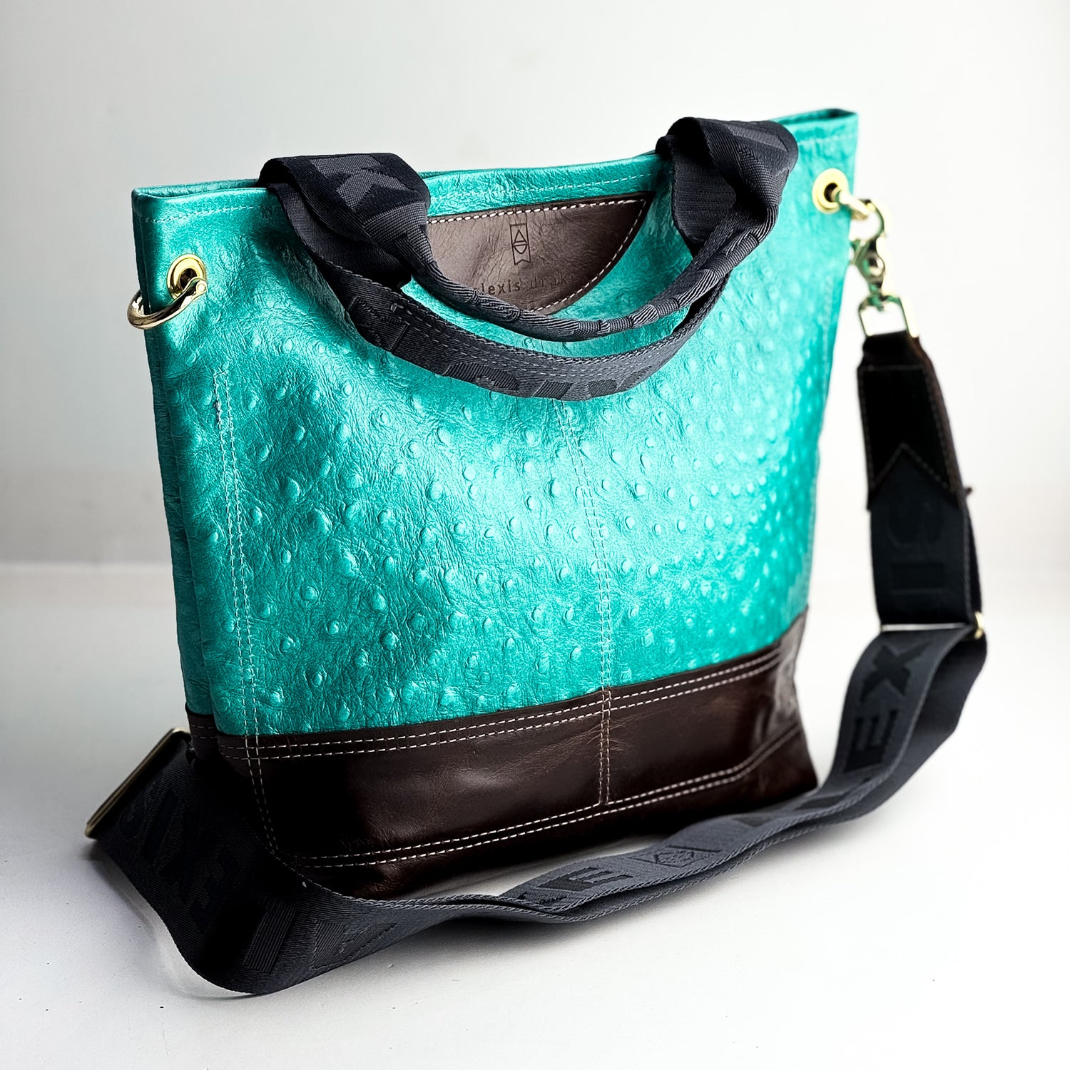 Arena Tradition Collection | Tivoli Shoulder Tote | Cactus Ostrich + Rocky