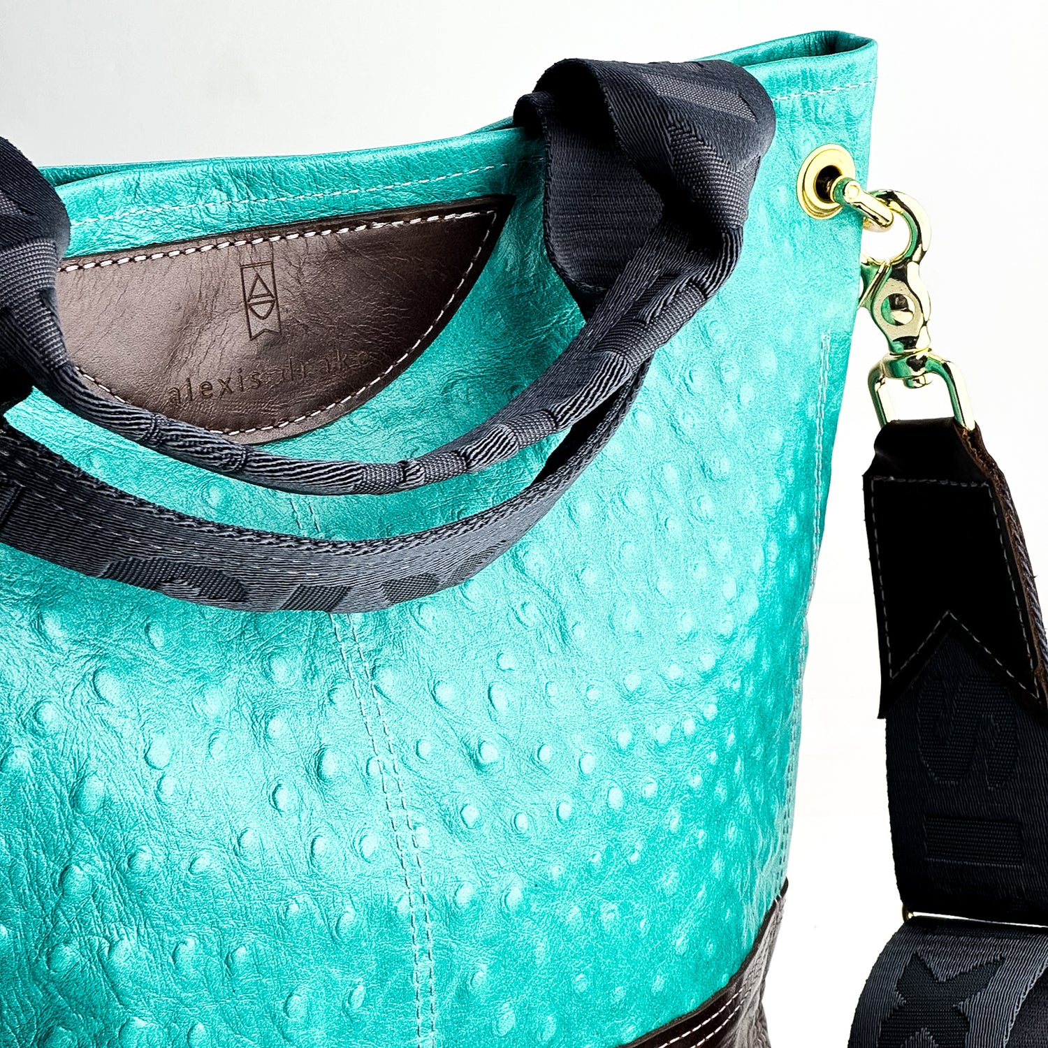 Arena Tradition Collection | Tivoli Shoulder Tote | Cactus Ostrich + Rocky
