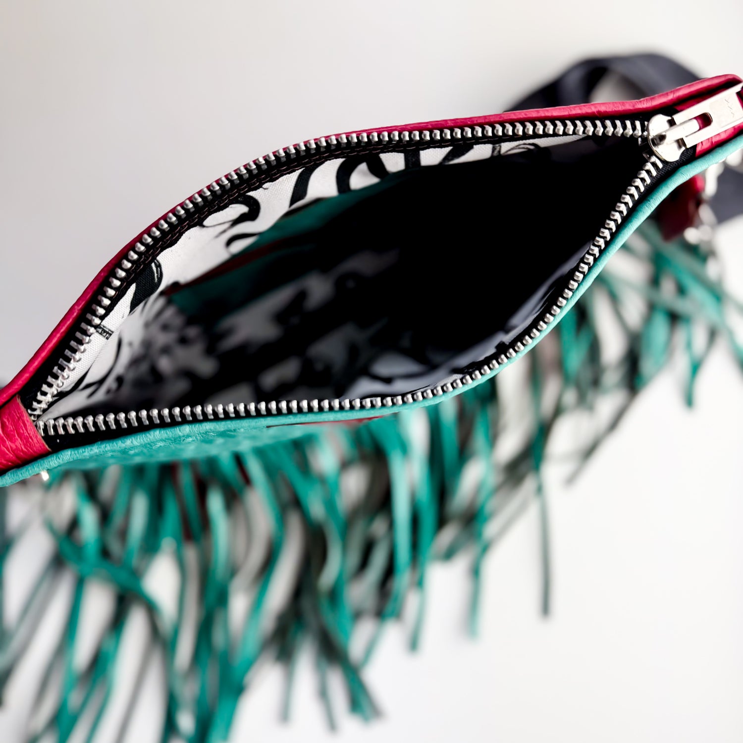 Arena Tradition Collection | Jackie Crossbody | Cactus Ostrich + Wildrose