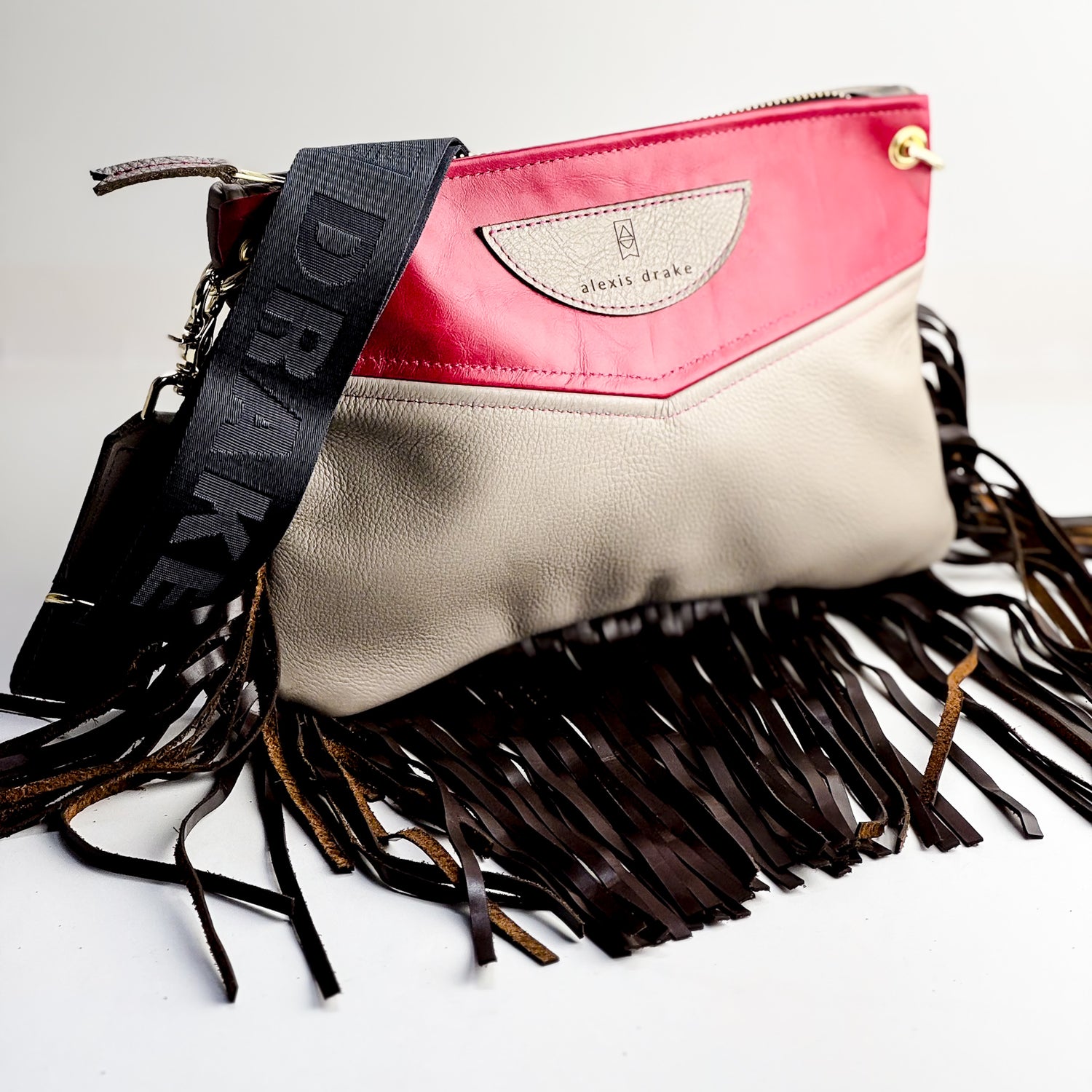 Arena Tradition Collection | Jackie Crossbody | Wildrose + Stone Gray