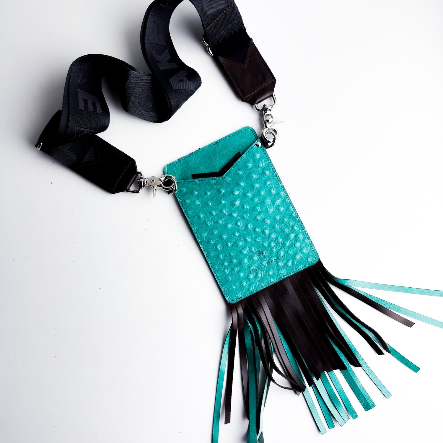 Arena Tradition Collection | Cellphone Crossbody | Cactus Ostrich + Rocky