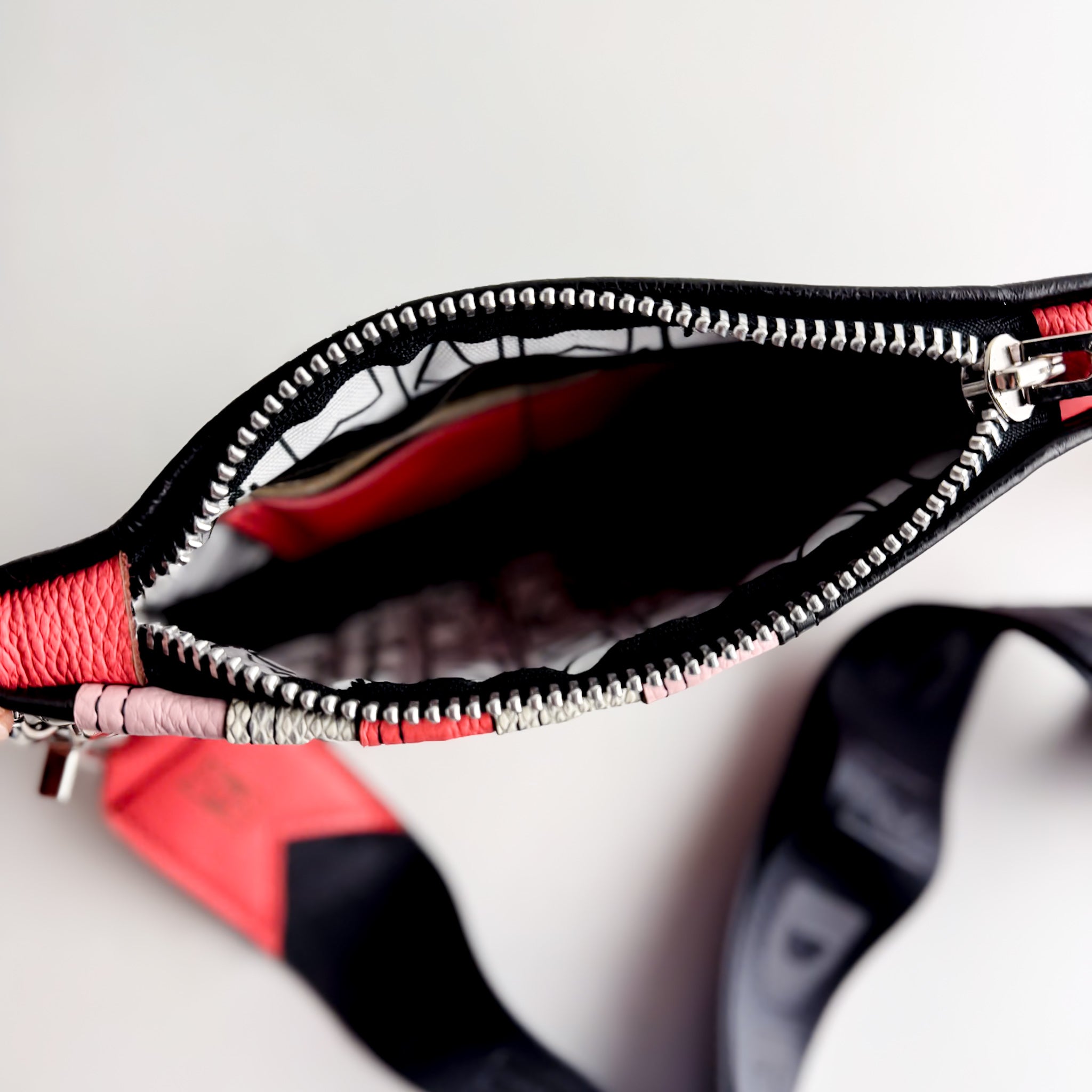 Rainbow Belt Bag Collection | Black + Coral